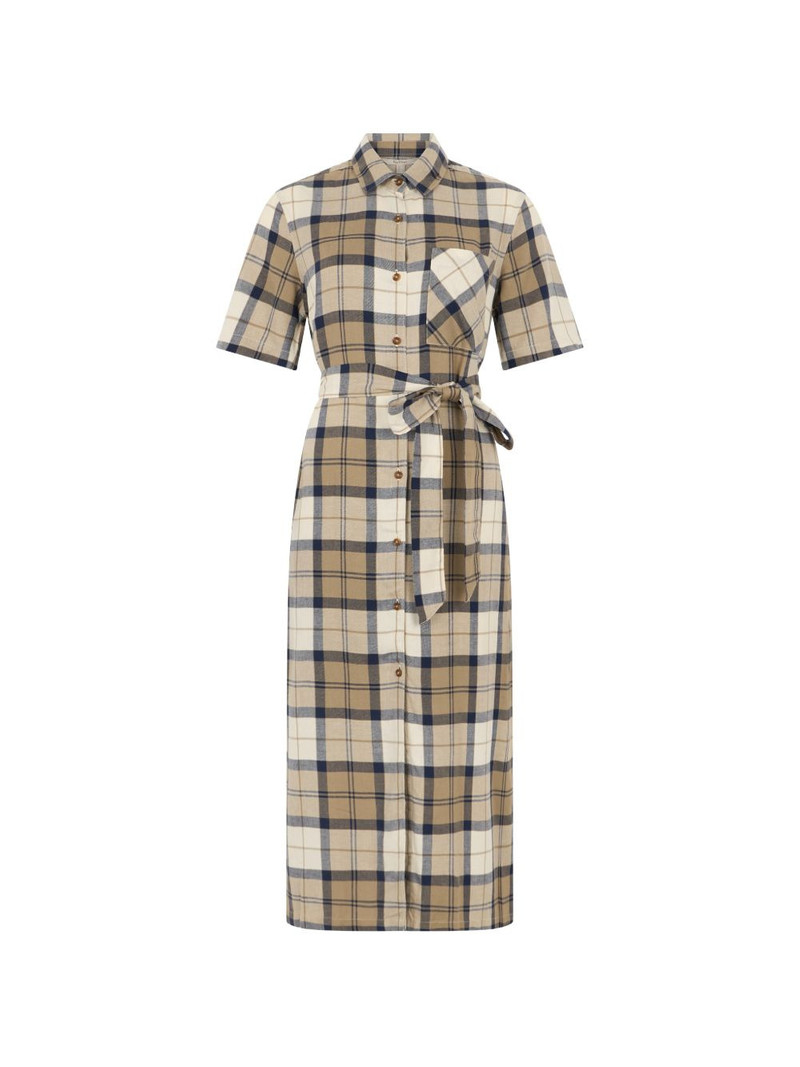 Fern tartan-print midi dress 1