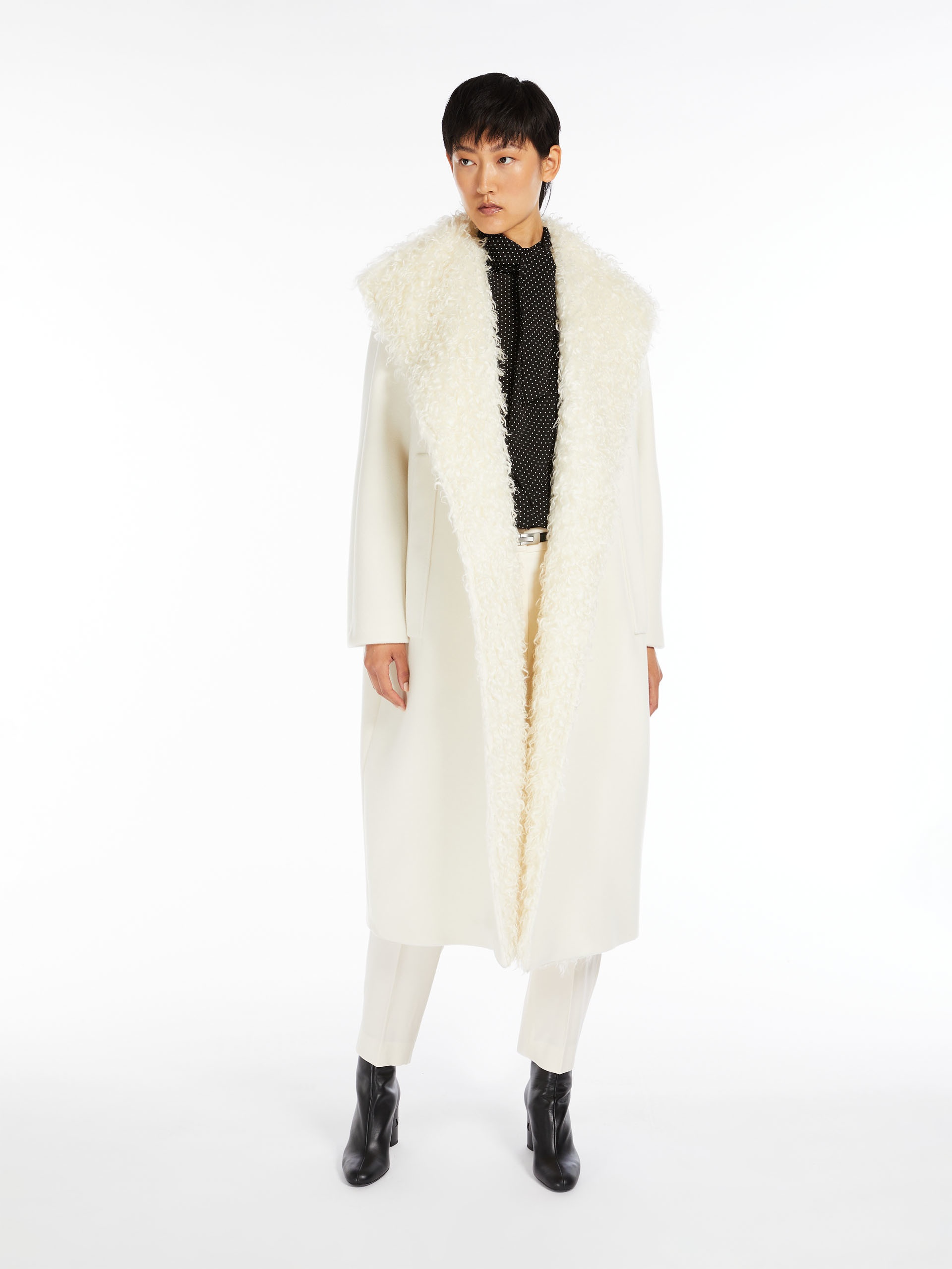 Max Mara VERVE Wool beaver cloth coat | REVERSIBLE