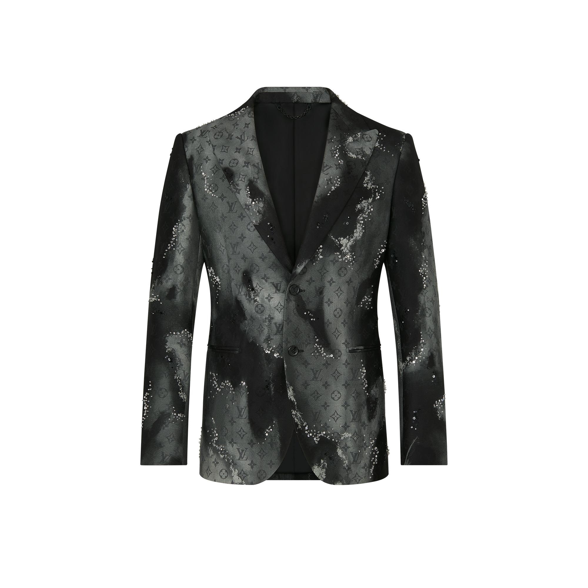 Tie Dye Embroidered Evening Jacket - 1