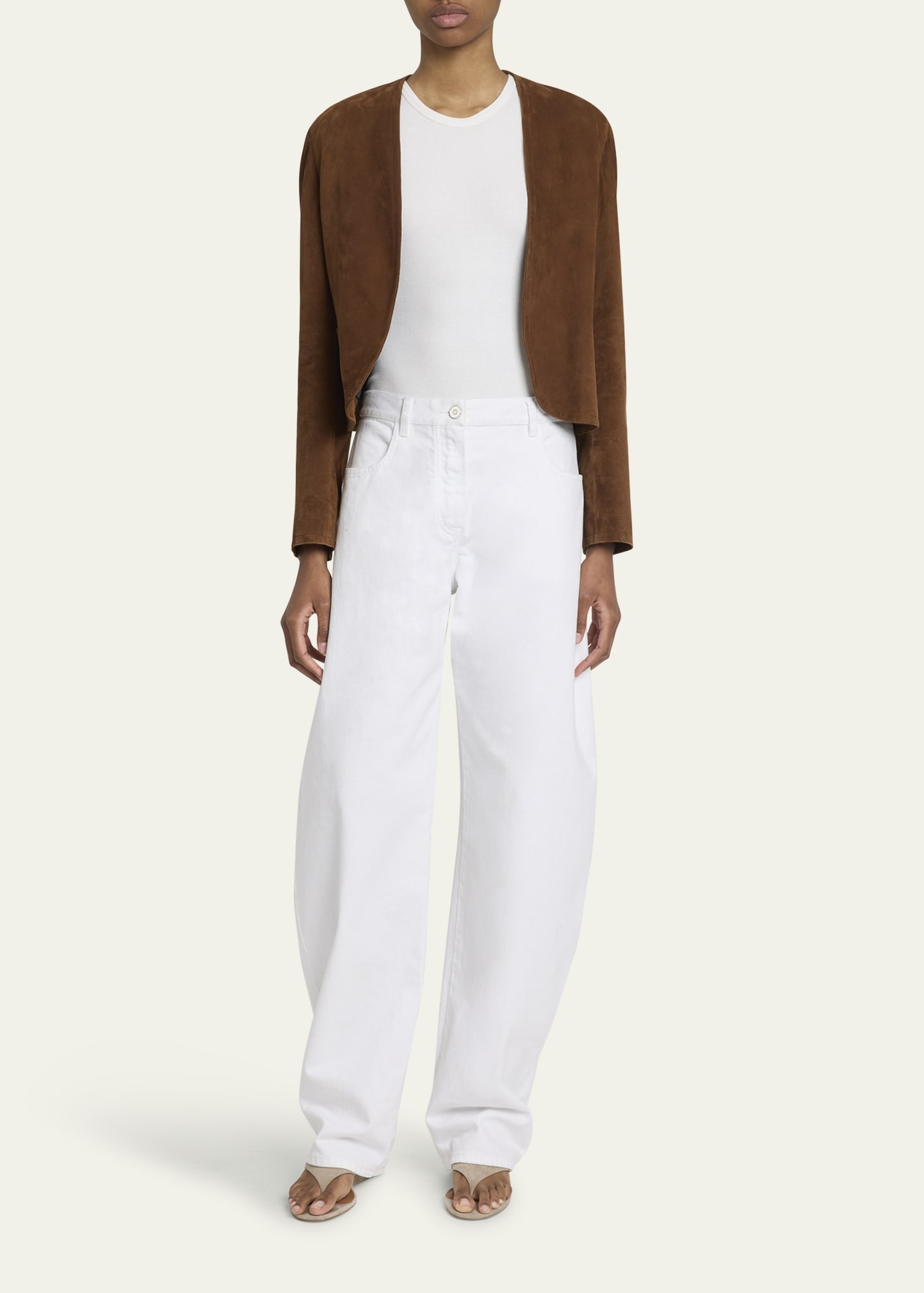 Rounded High-Rise Jeans - 2