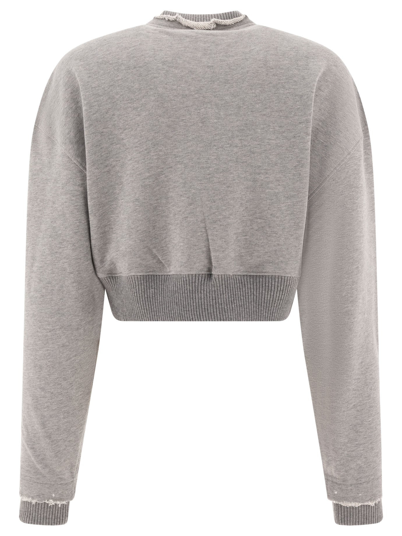 Alexander Mcqueen Cropped Sweatshirt With Mcqueen Logo - 2