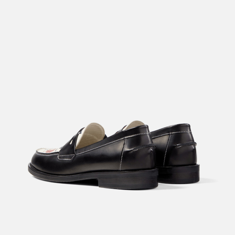 Wilde Hand-Painted Berry Penny Loafer - Women's 6