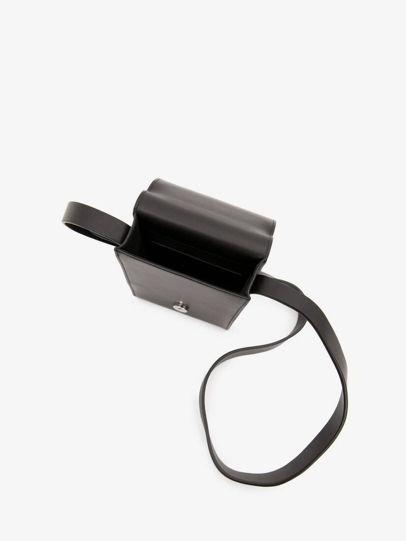 Four Ring Small Messenger Bag in Black 4