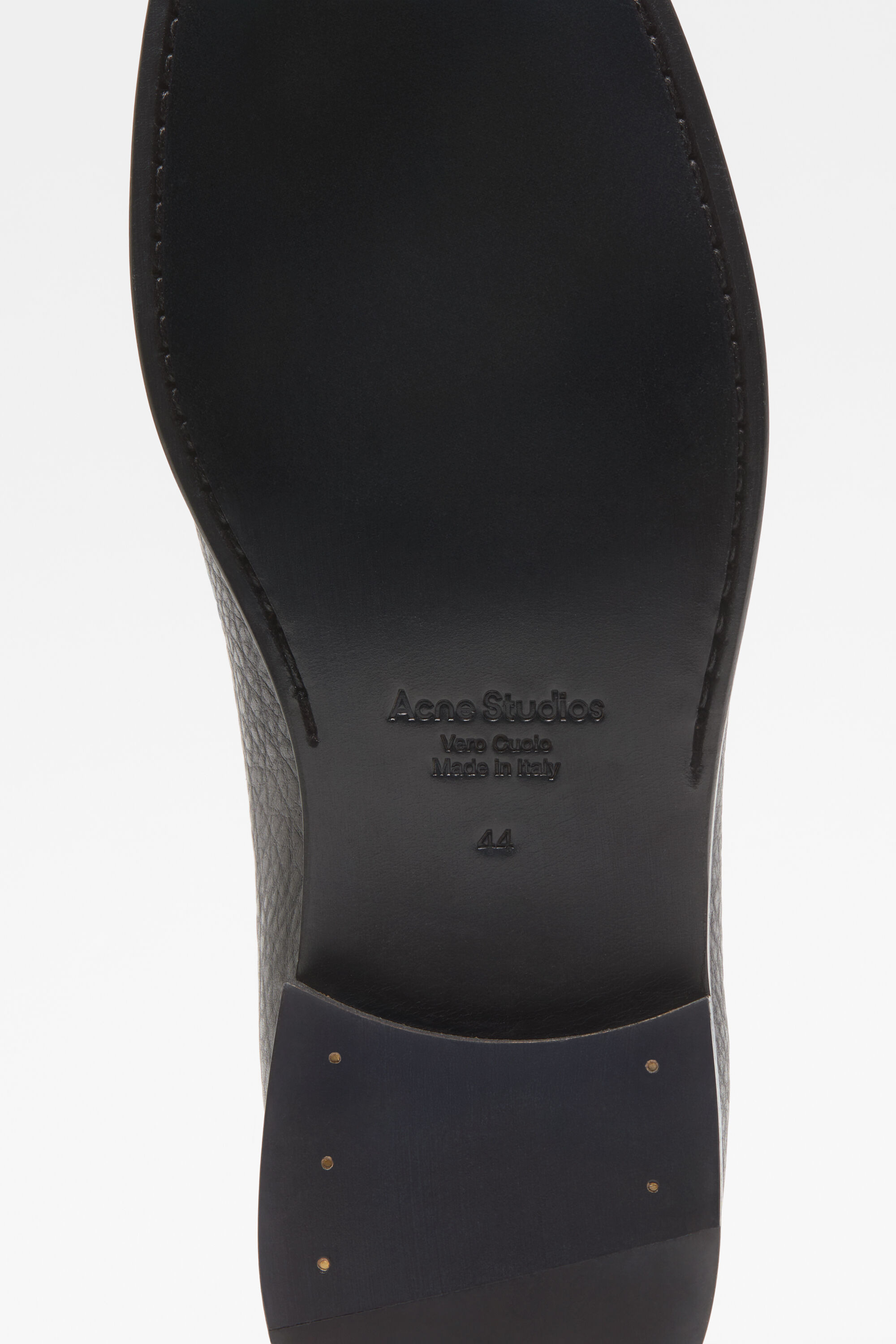 Leather loafers - Black - 5