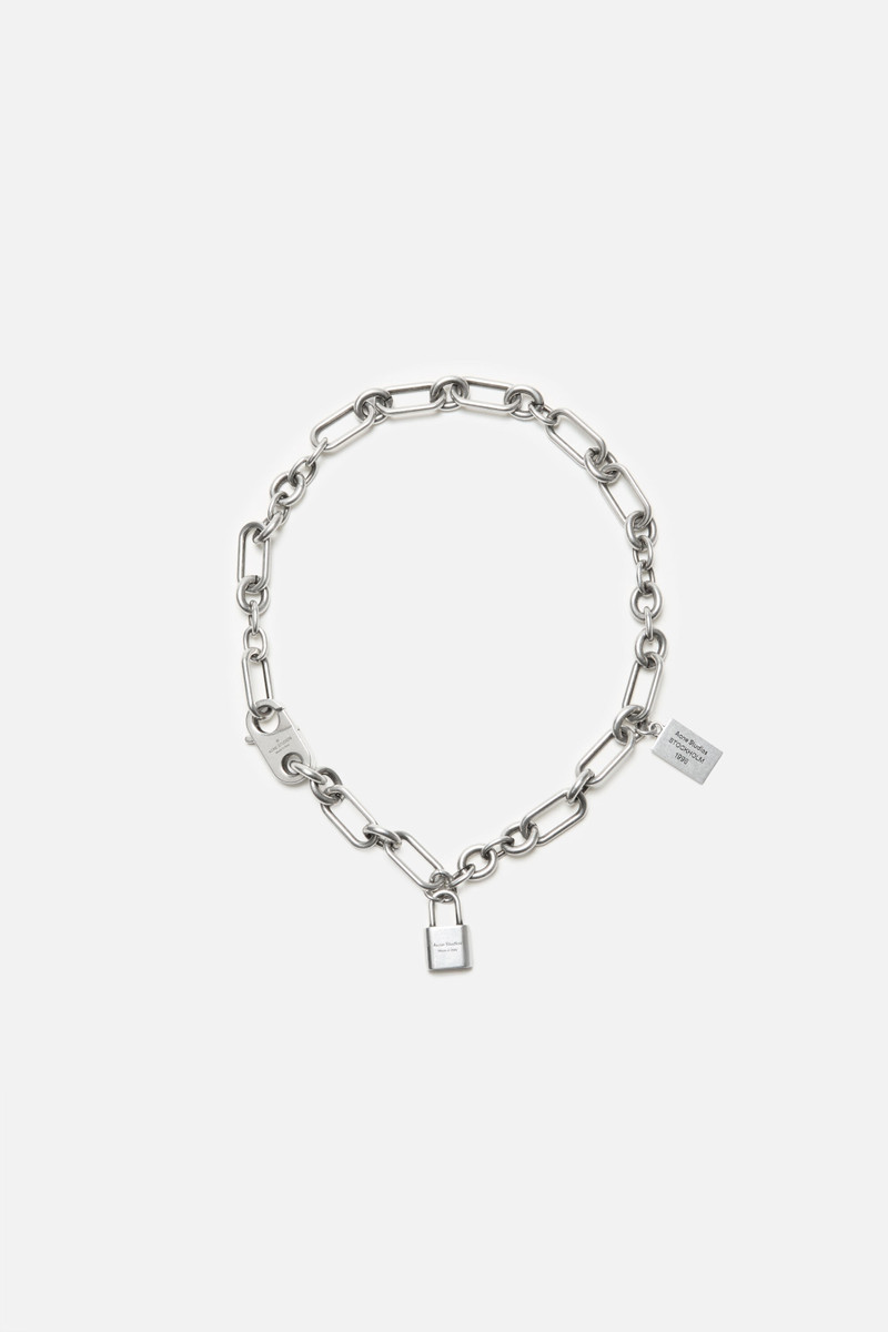 Padlock chain necklace - Vintage silver 1