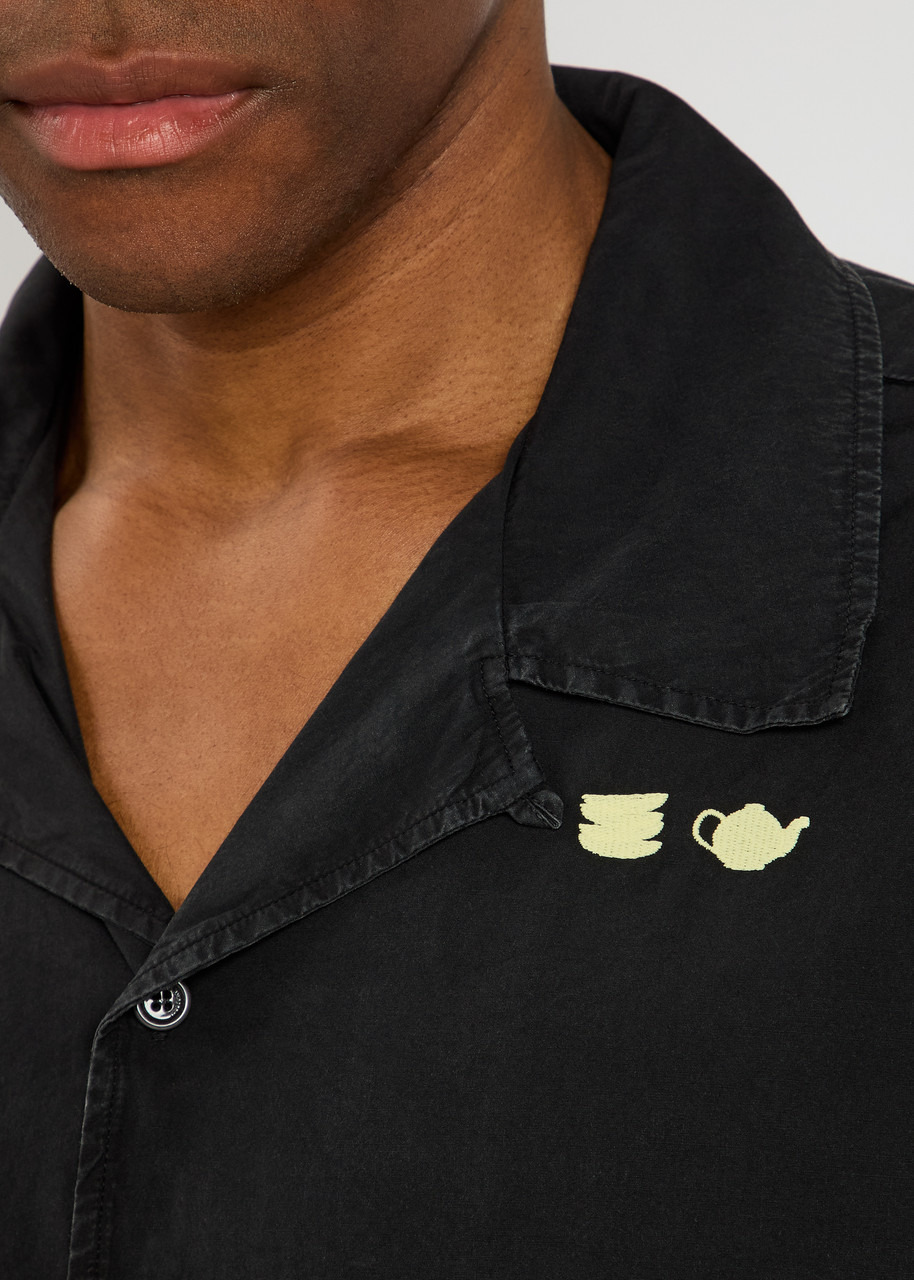 JW Anderson Contrast Embroidery Cotton-poplin Shirt - 5