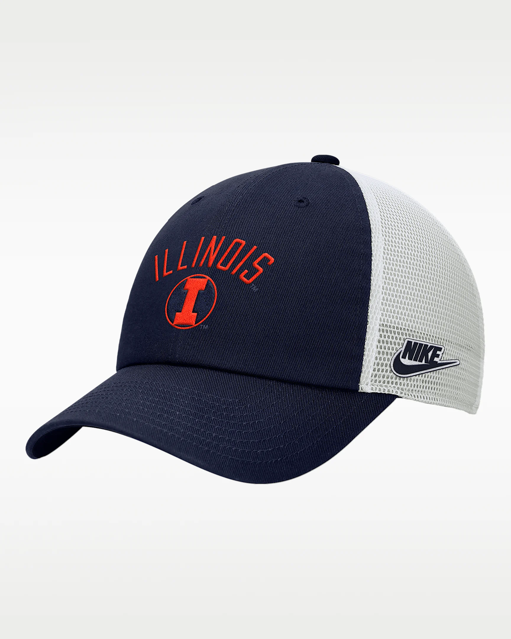 Nike College (Illinois) Unstructured Trucker Cap - 1