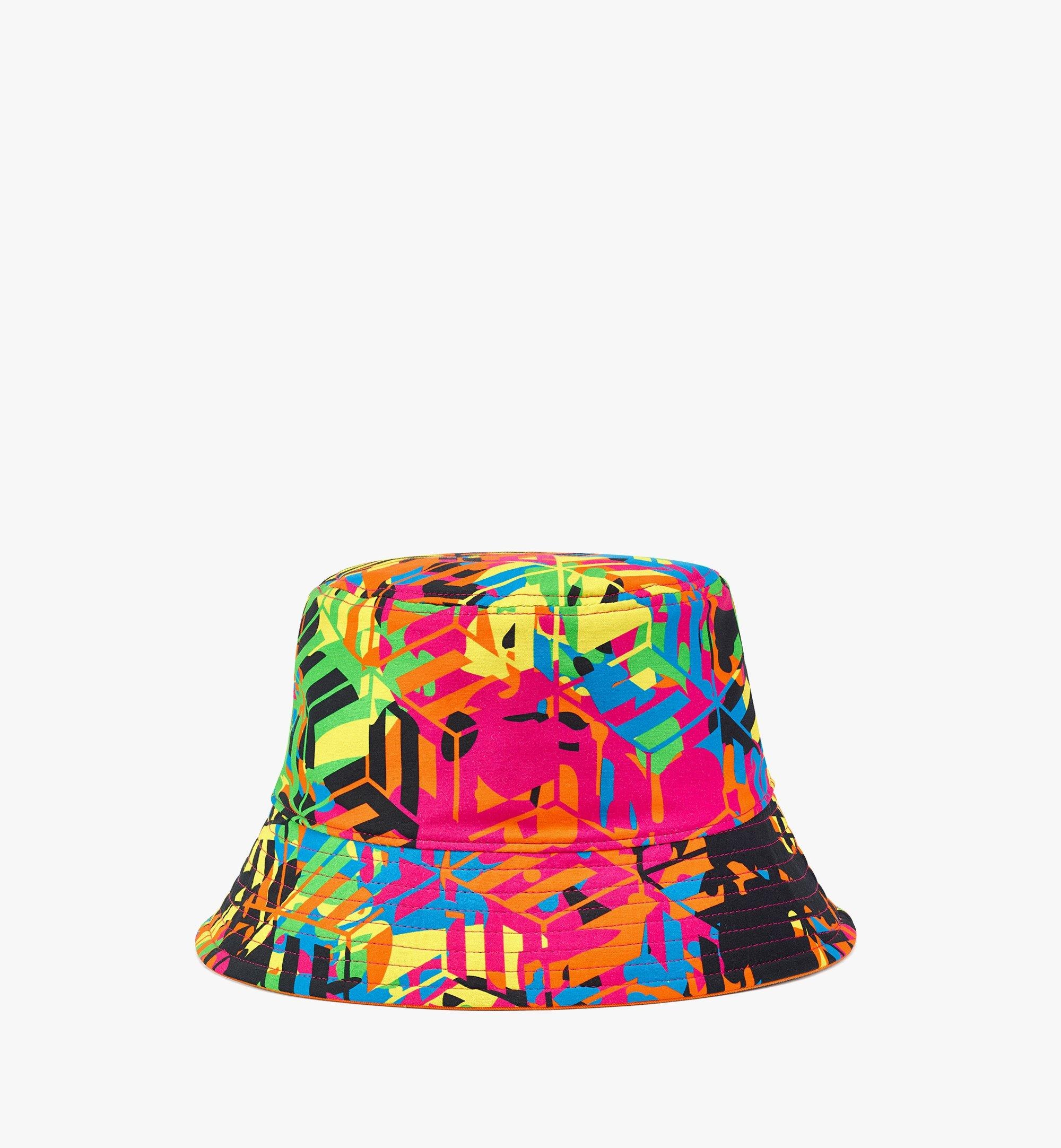Reversible Cubic Camouflage Print Bucket Hat - 3