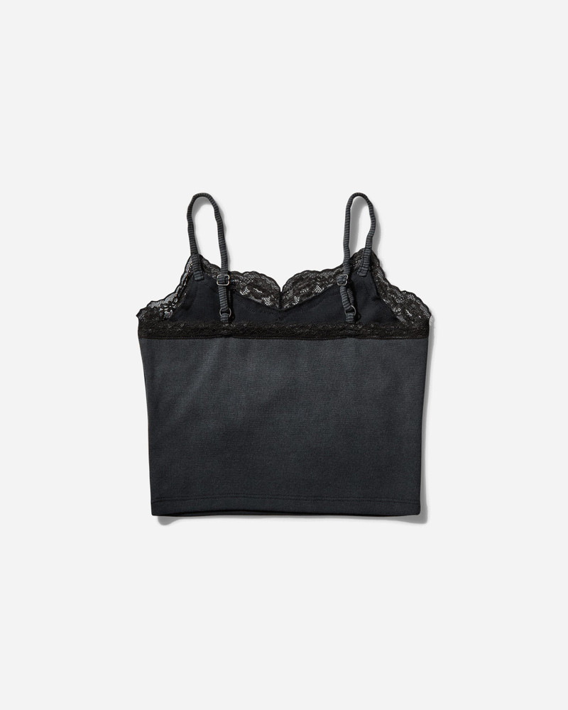 GUESS USA Women's Lace Cami Washed Out Black outlook