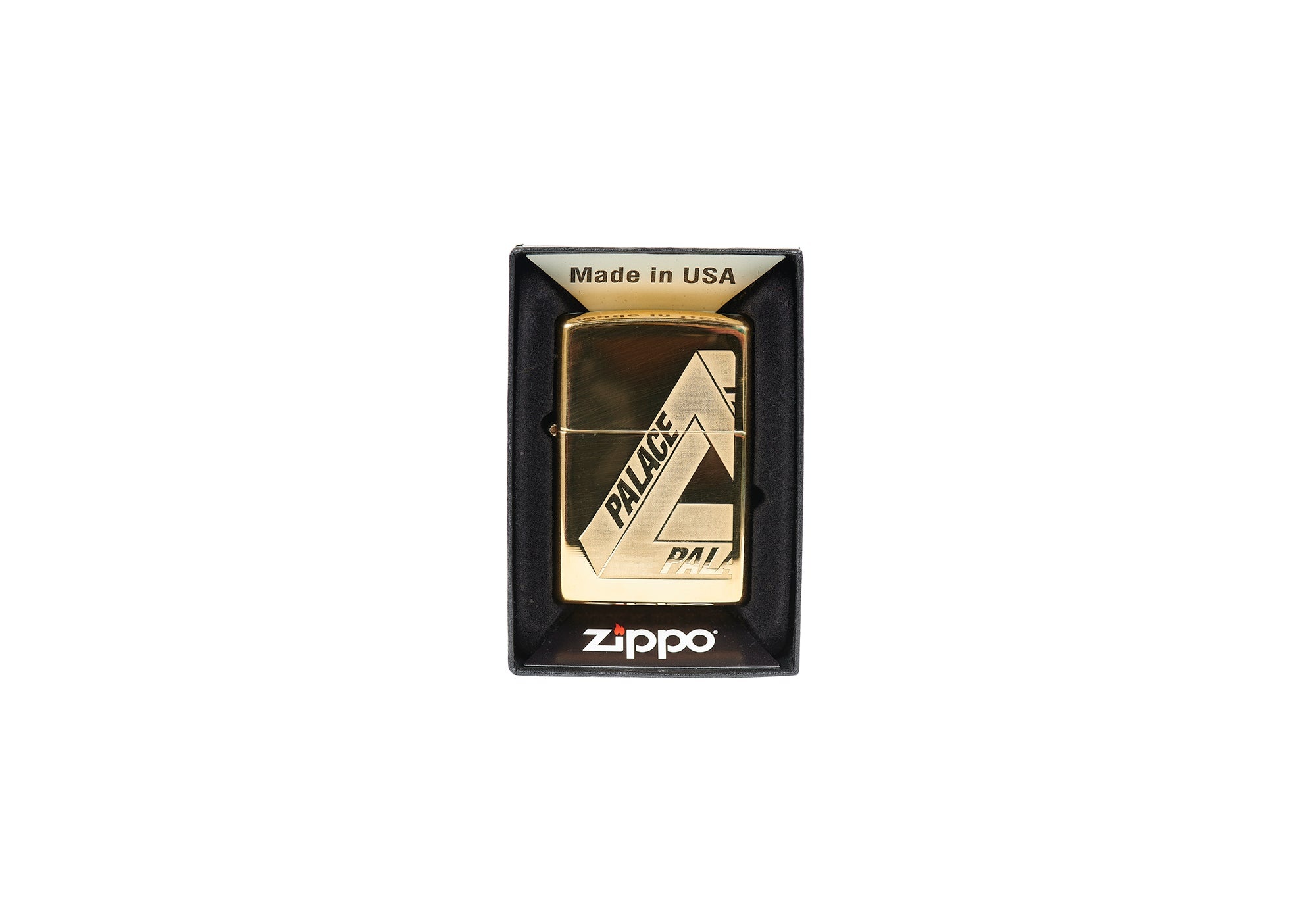 PALACE TRI-FERG ZIPPO LIGHTER HIGH POLISH BRASS - 5