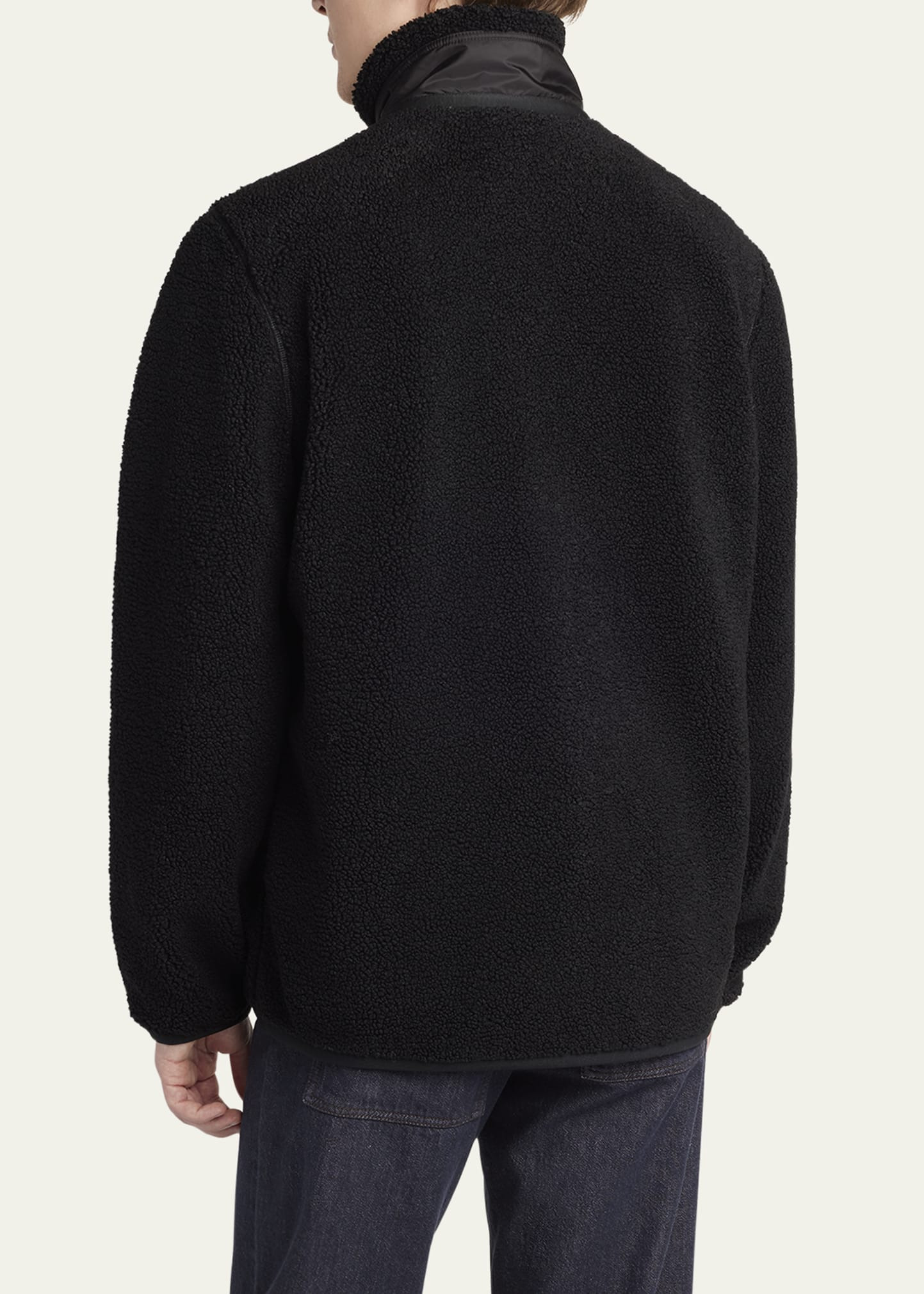 Men's Teddy Boucle Full-Zip Jacket - 3