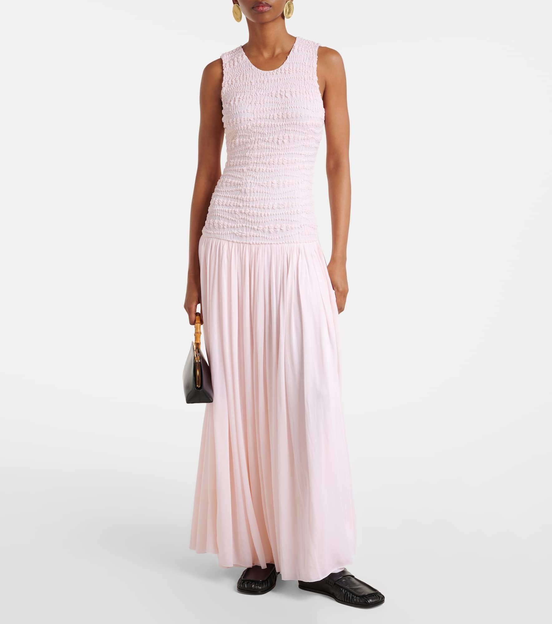 Shirred maxi dress - 2