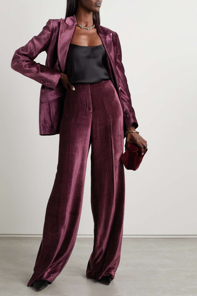 GABRIELA HEARST + NET SUSTAIN Boyne organic silk-velvet wide-leg pants outlook
