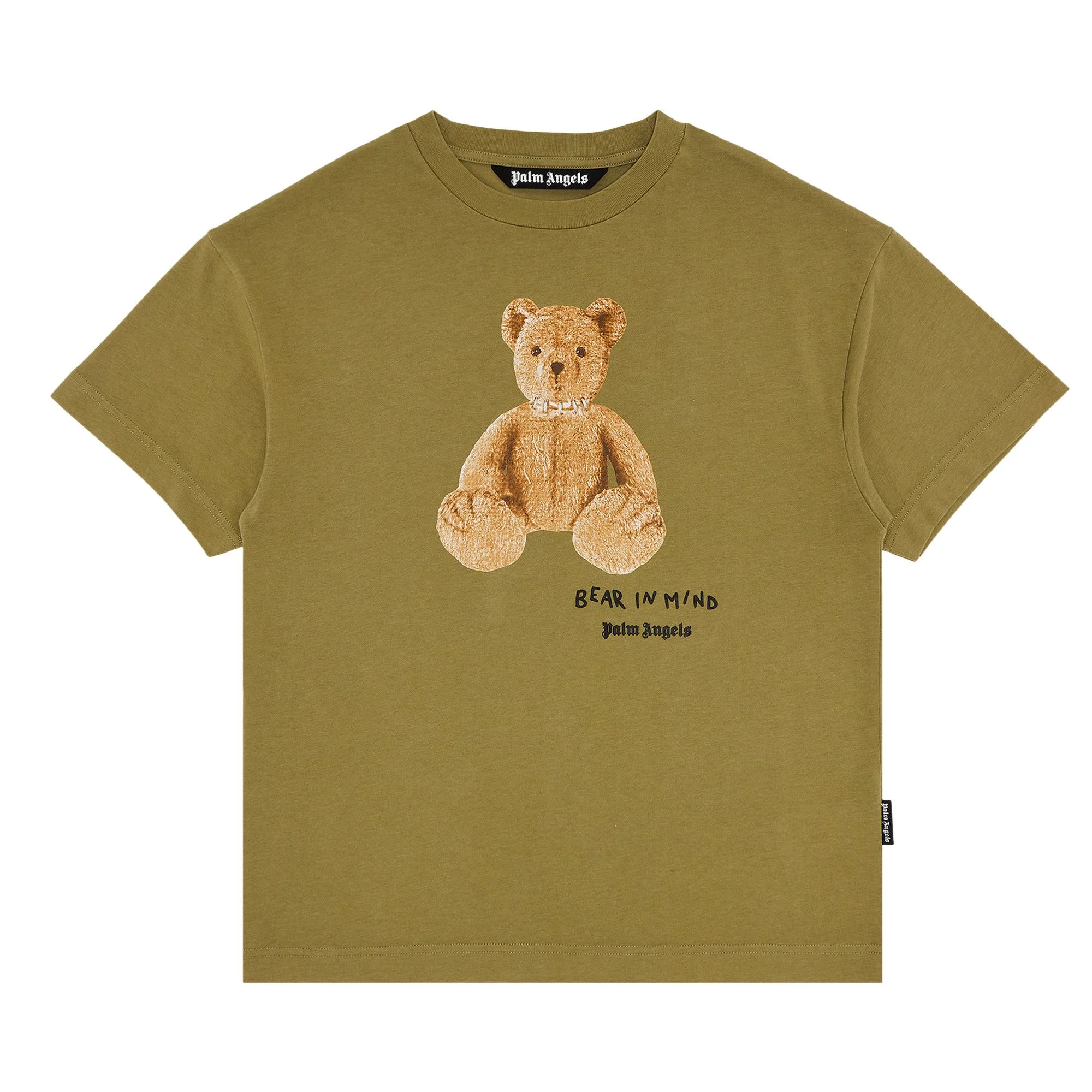 Palm Angels Bear In Mind Tee 'Army Green/Brown' - 1