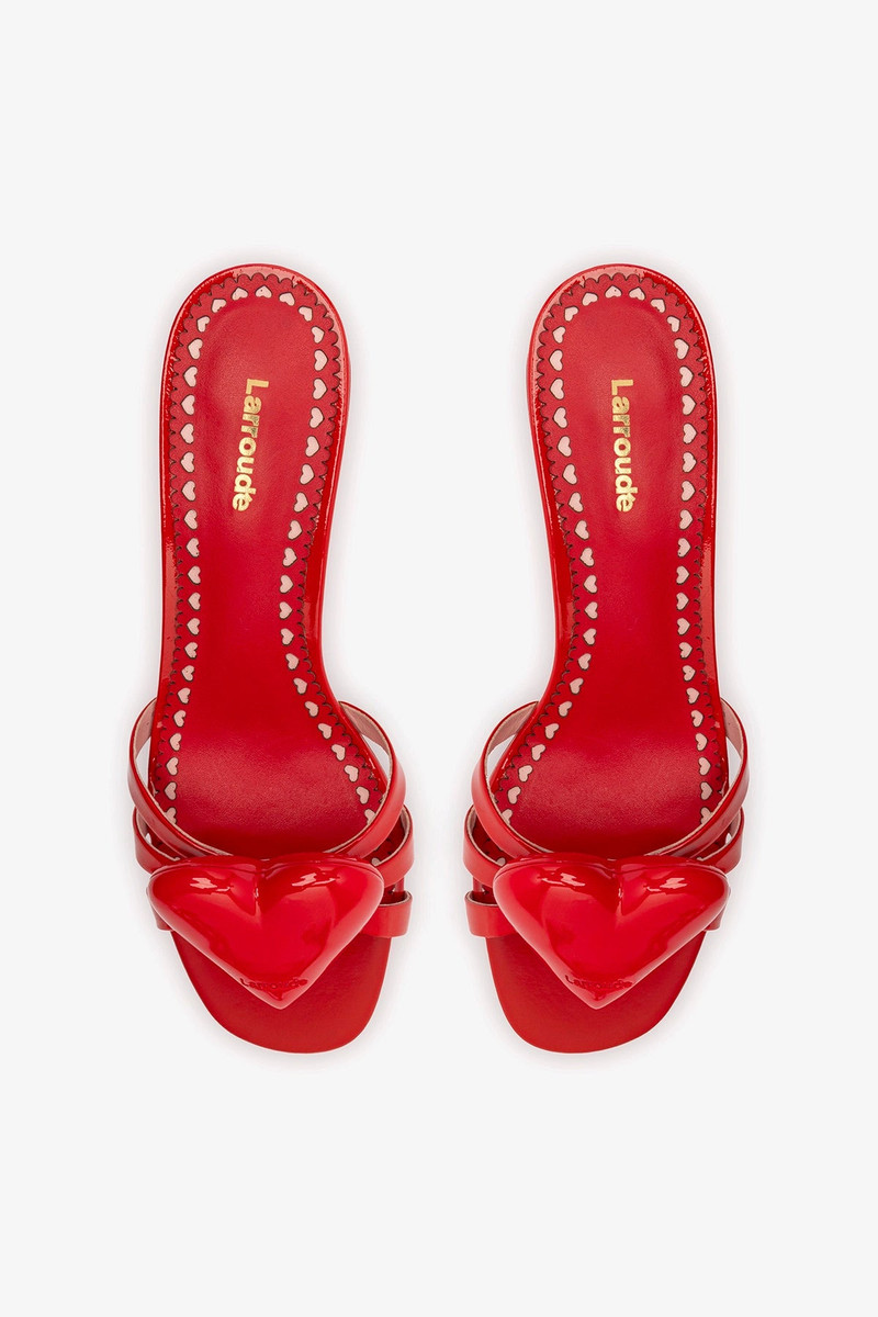 Amore Mule In Scarlet Patent Leather 6