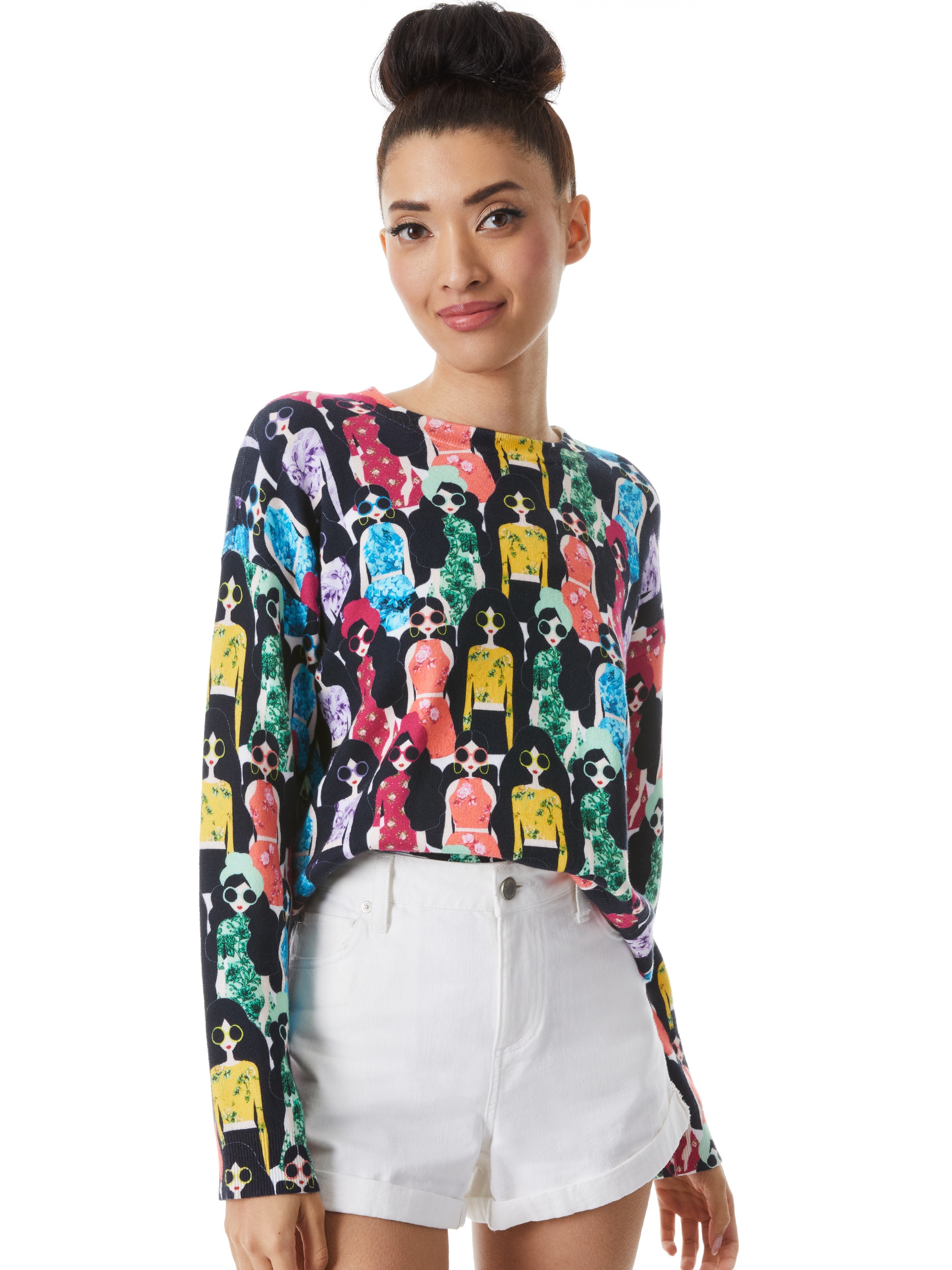GLEESON PRINTED BOXY PULLOVER - 2