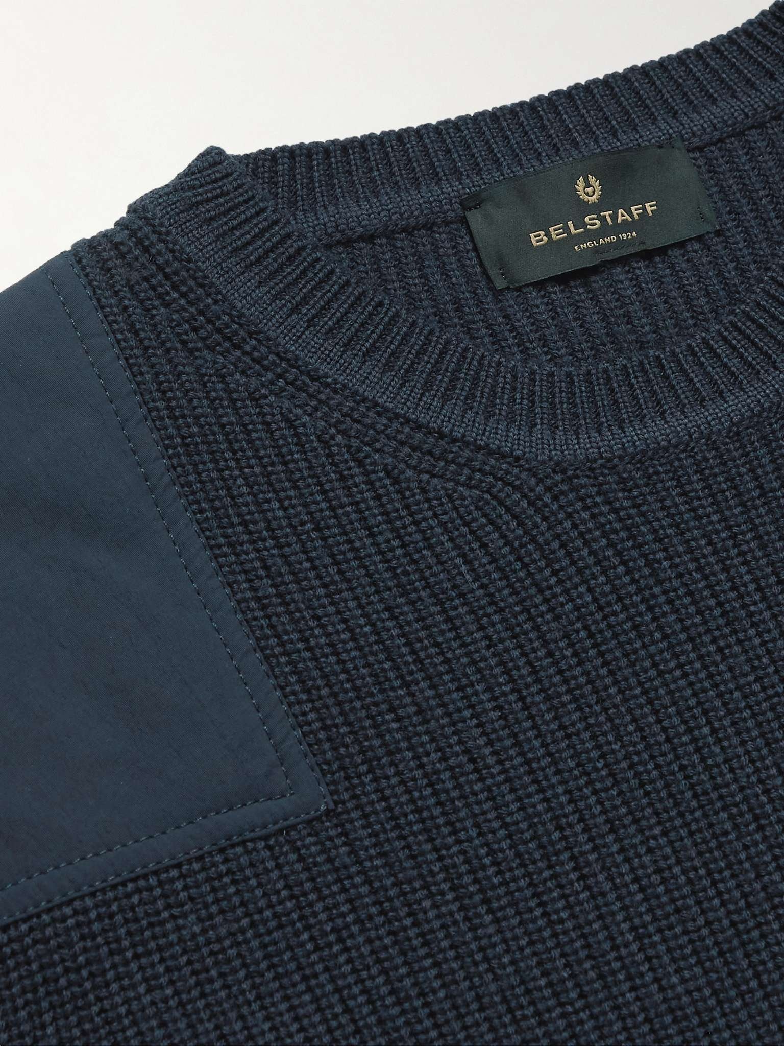 Brigade Shell-Panelled Ribbed Virgin Wool Sweater - 5