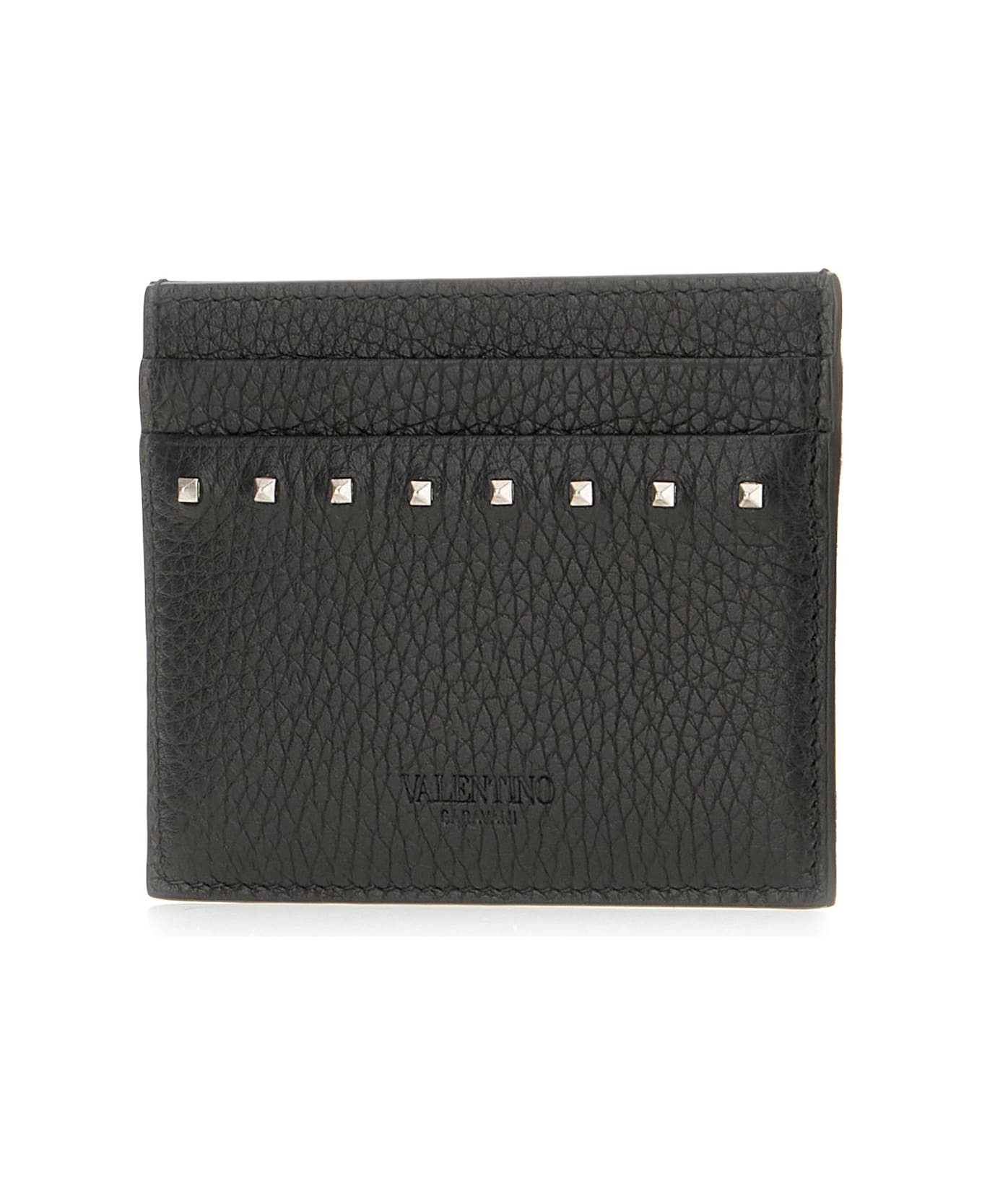 Black Leather Card Holder - 2