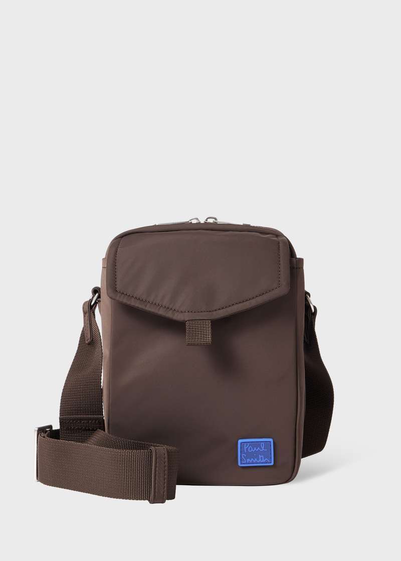 Brown Recycled Polyester Flight Bag 1