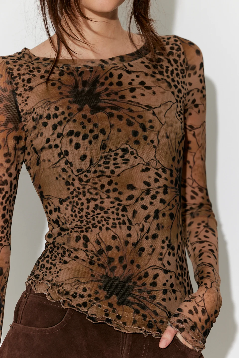Lilly Printed Long Sleeve Top - 1