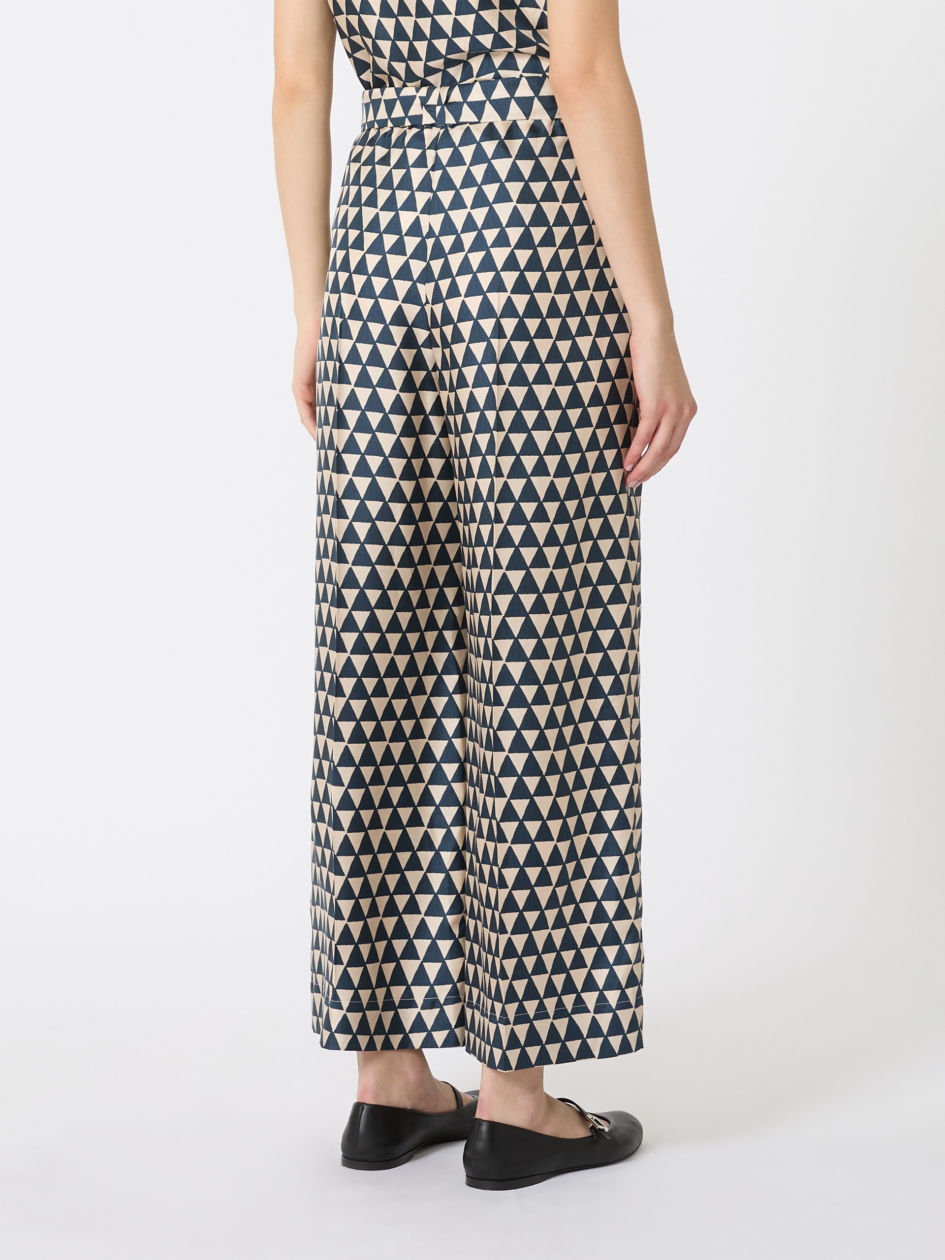 TIMEB Printed silk trousers - 4