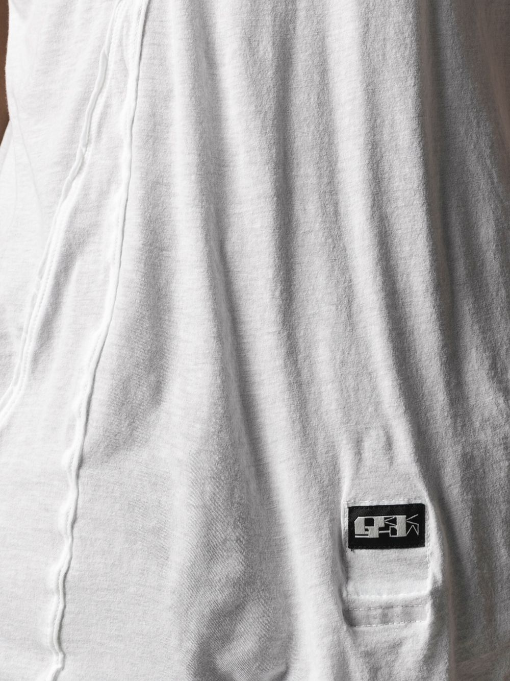 logo print stitch detail lightweight T-shirt - 5