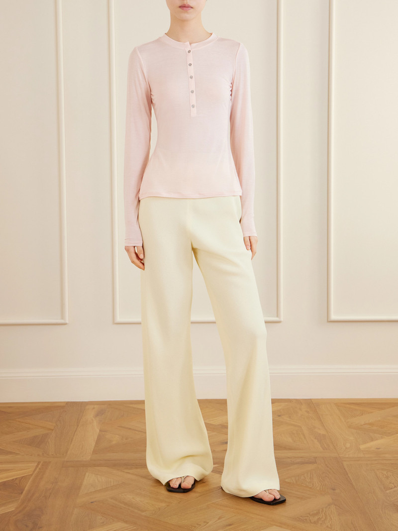 SKIMS Sheer Modal-blend Henley Top outlook