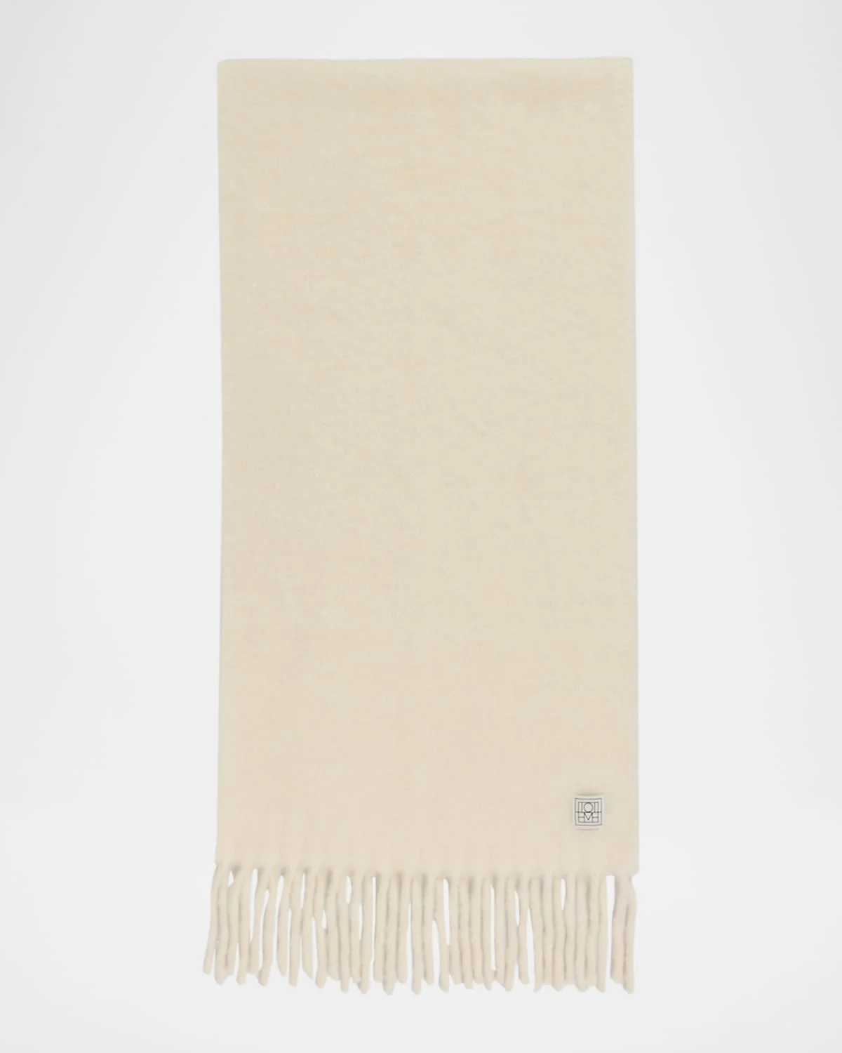 Fuzzy Alpaca-Blend Scarf - 1