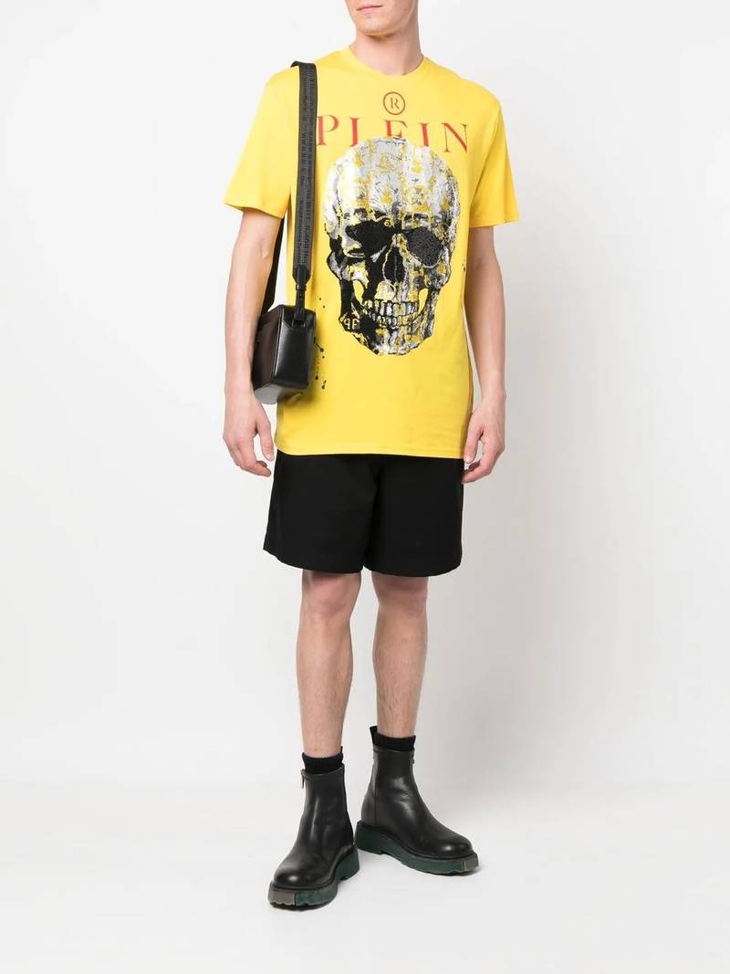 PHILIPP PLEIN skull-print short-sleeve T-shirt outlook