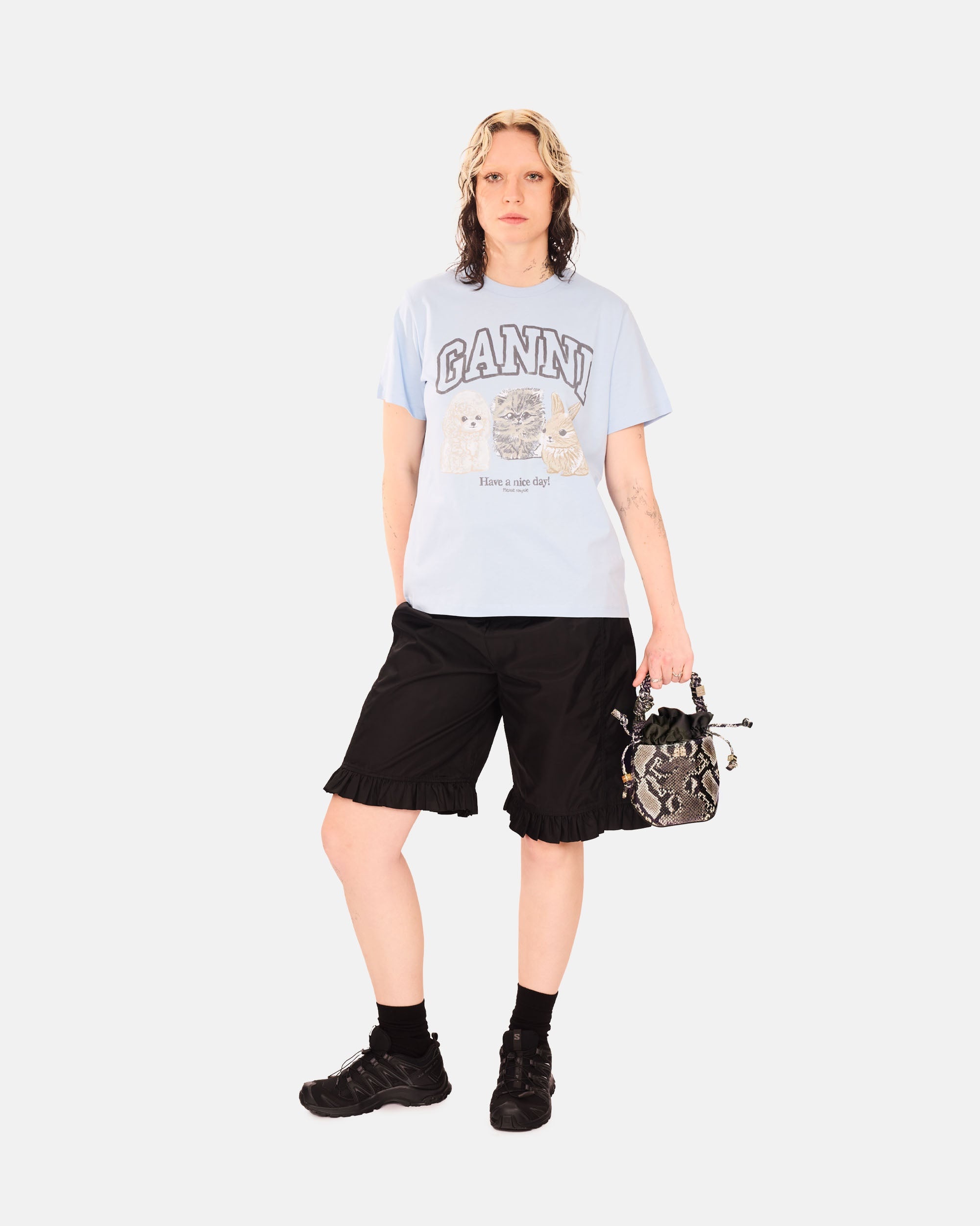 Ganni Bou Bucket Mini Snake - 2