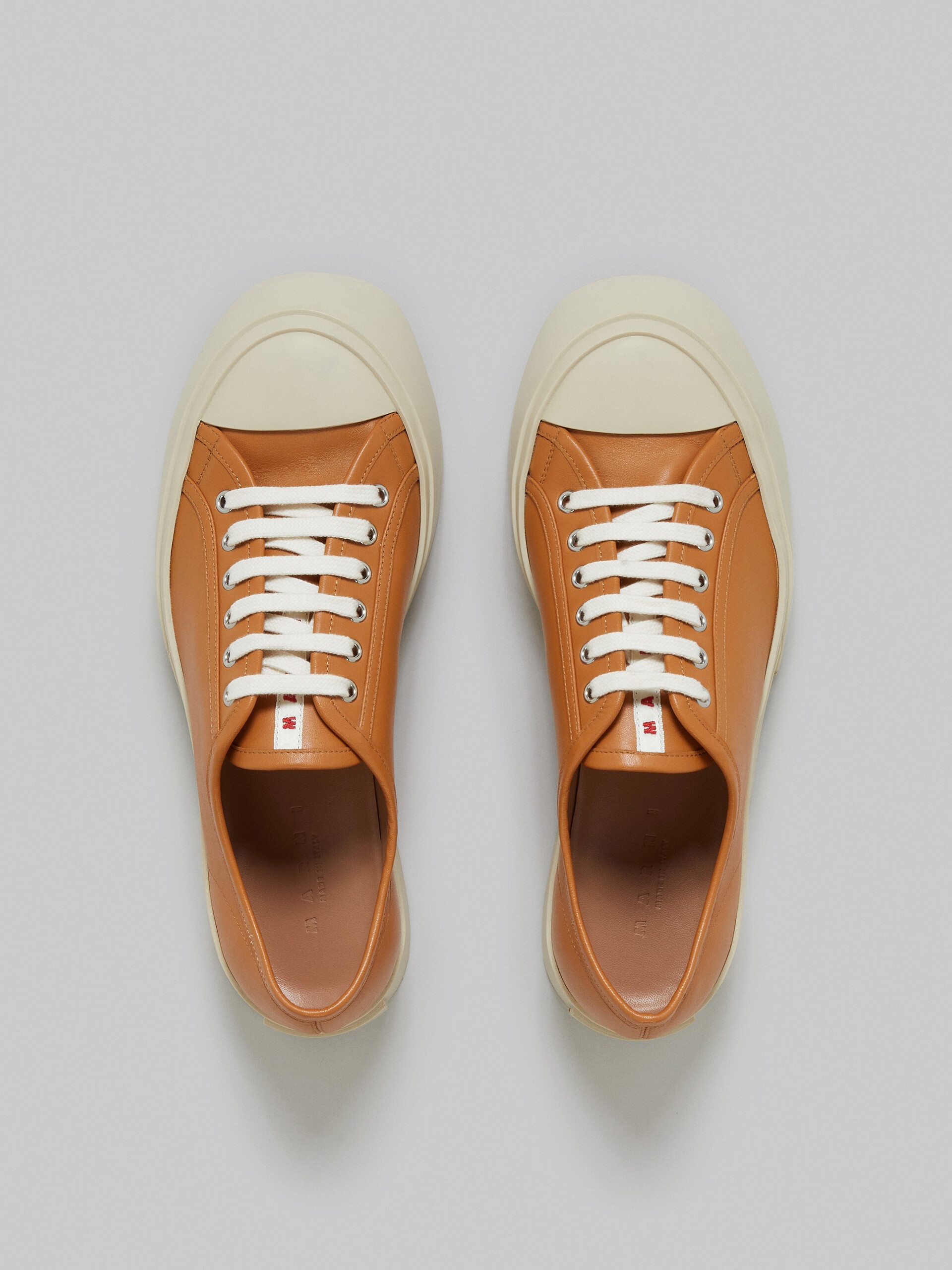 BROWN NAPPA LEATHER PABLO SNEAKER - 4