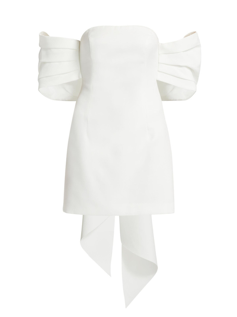 Women's Disco Hour Calypso Bow Minidress - Ivory 1