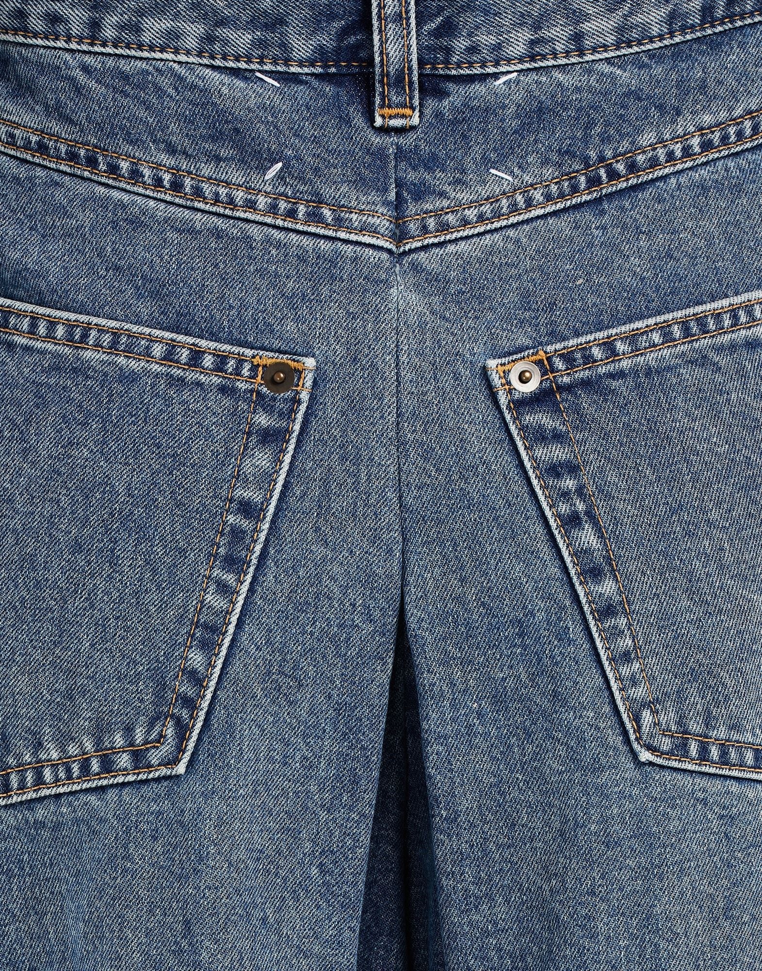 Wide Leg Flared Denim Jeans - 6