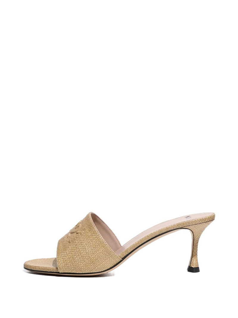 N°21 logo-embossed woven sandals outlook