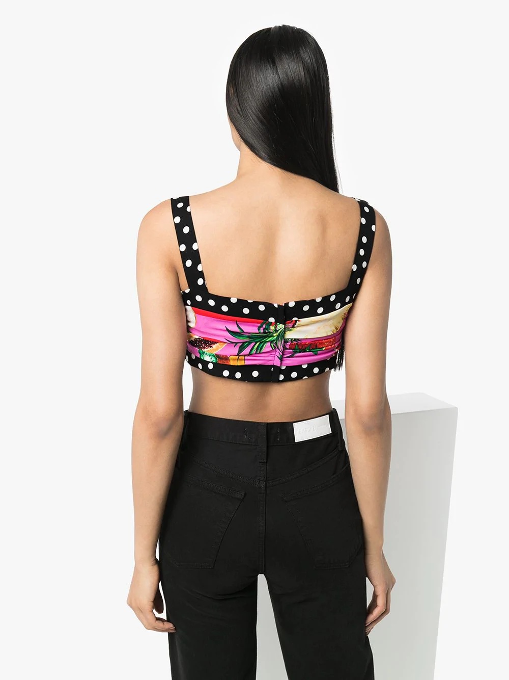 Fruit print crop-top - 3