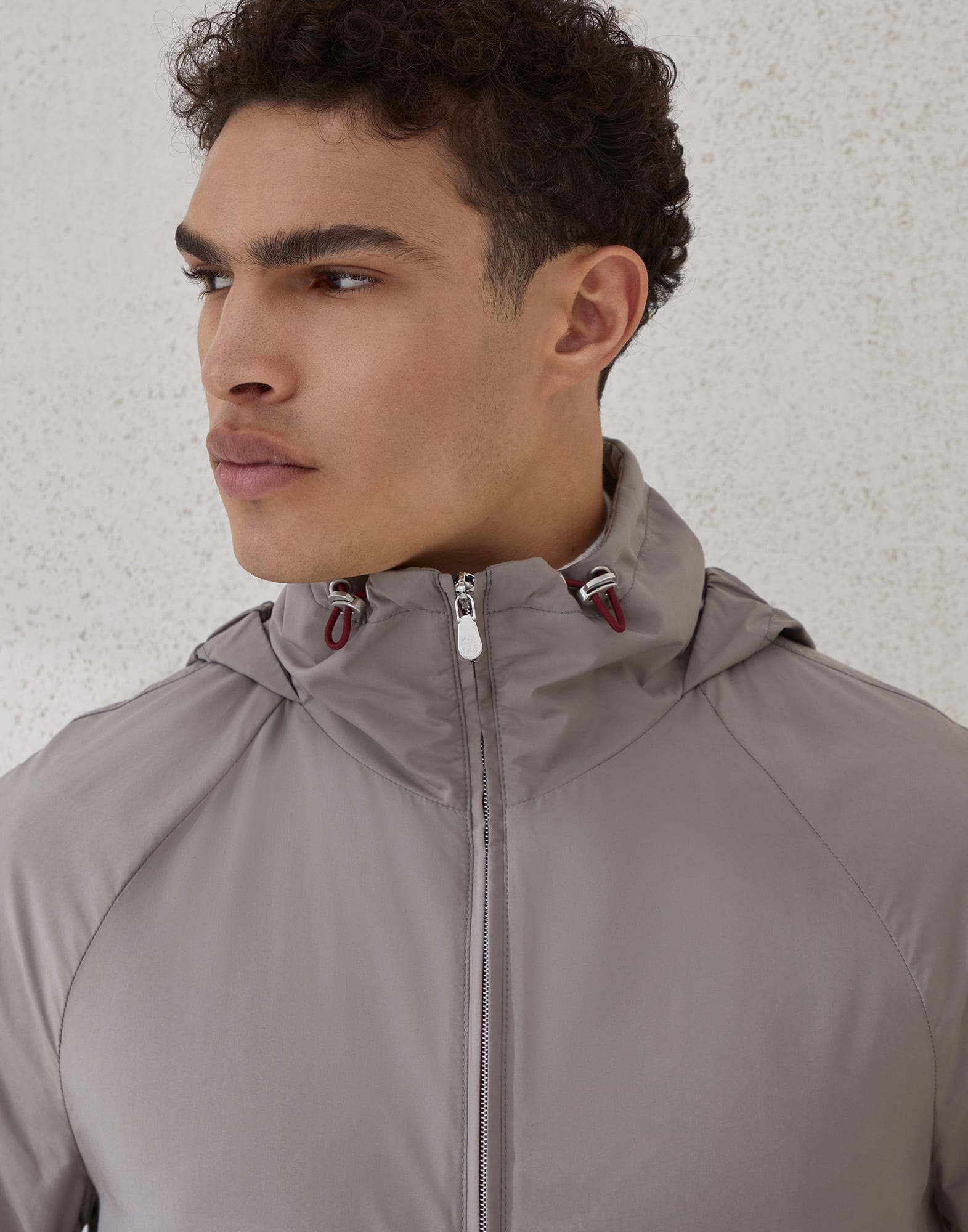 Lightweight techno fabric unlined hooded outerwear jacket - 3
