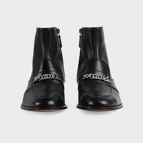Gucci Interlocking G Chain Boots - 3