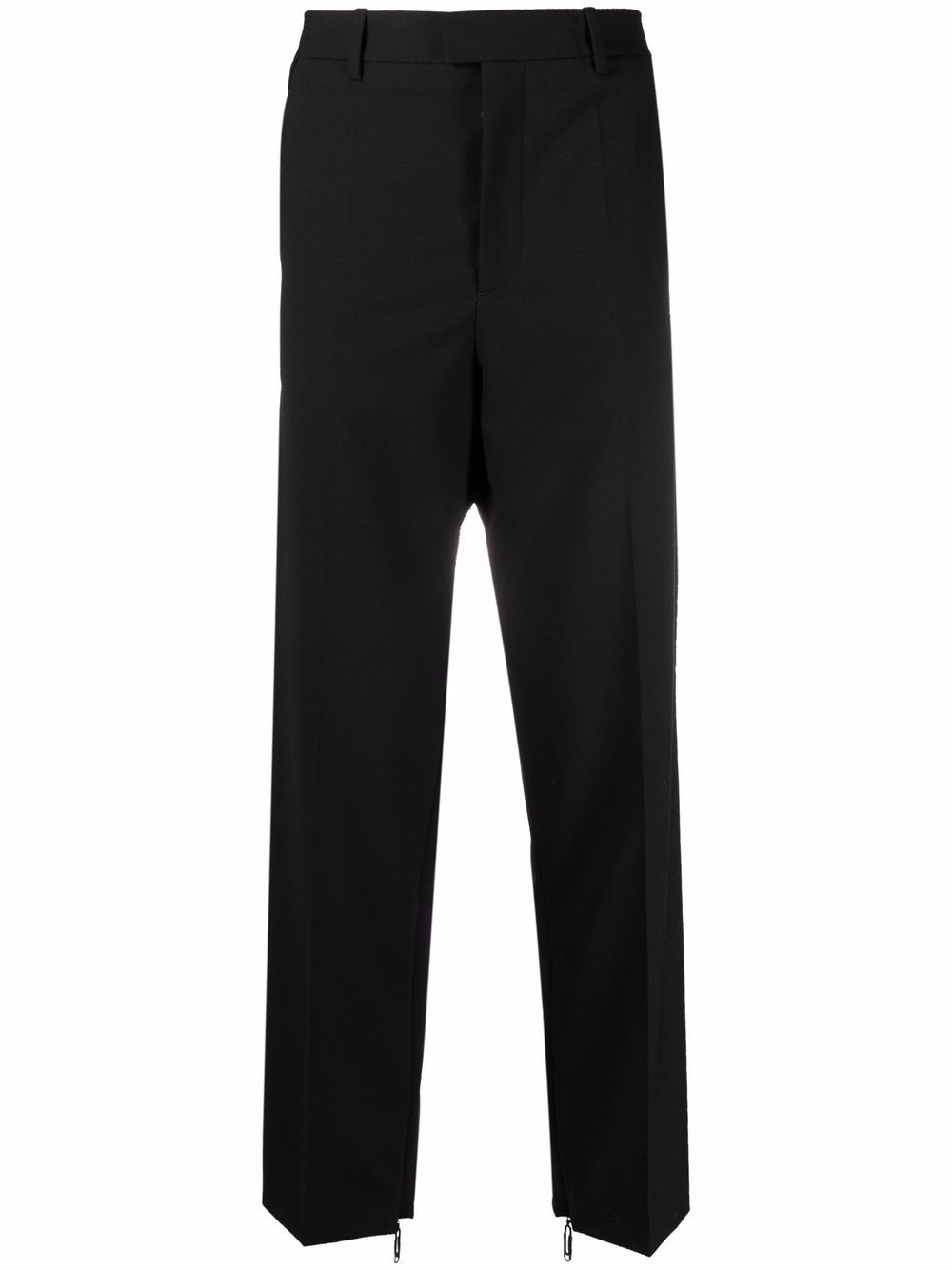 zip detail tailored trousers - 1