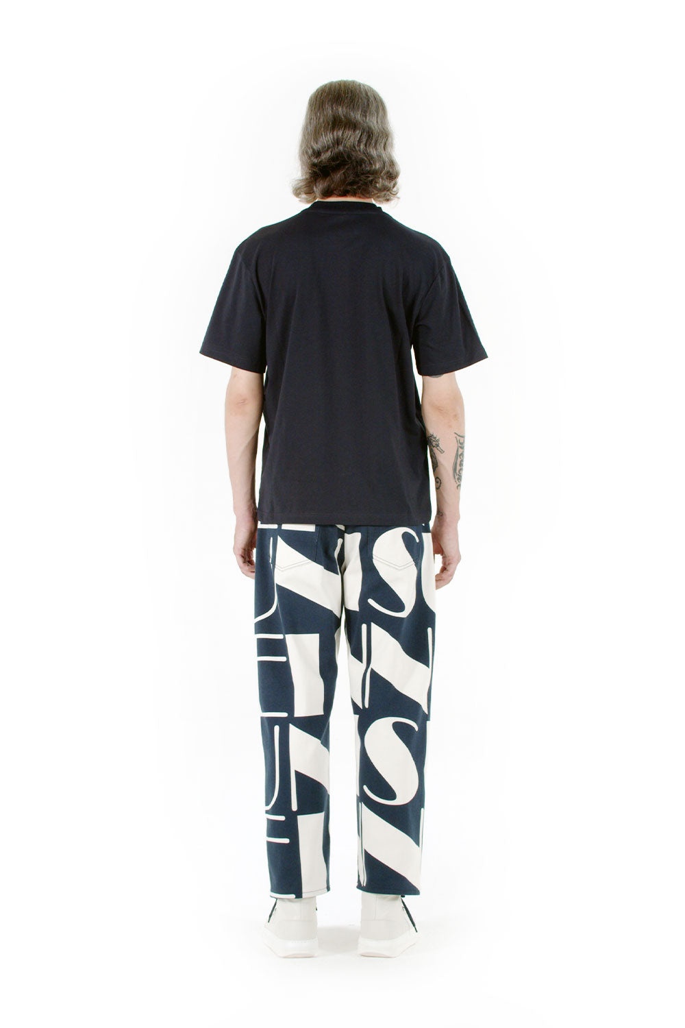 EMBROIDERED BIG LOGO T-SHIRT / midnight blue - 2