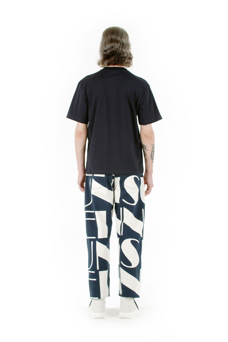 SUNNEI EMBROIDERED BIG LOGO T-SHIRT / midnight blue outlook
