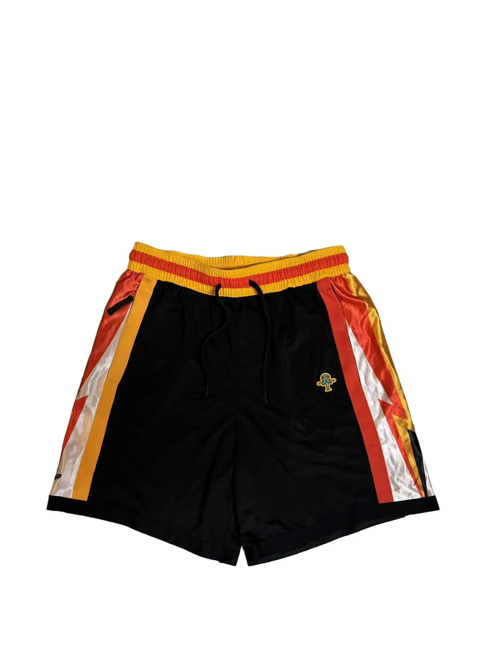 drawstring basketball shorts - 1