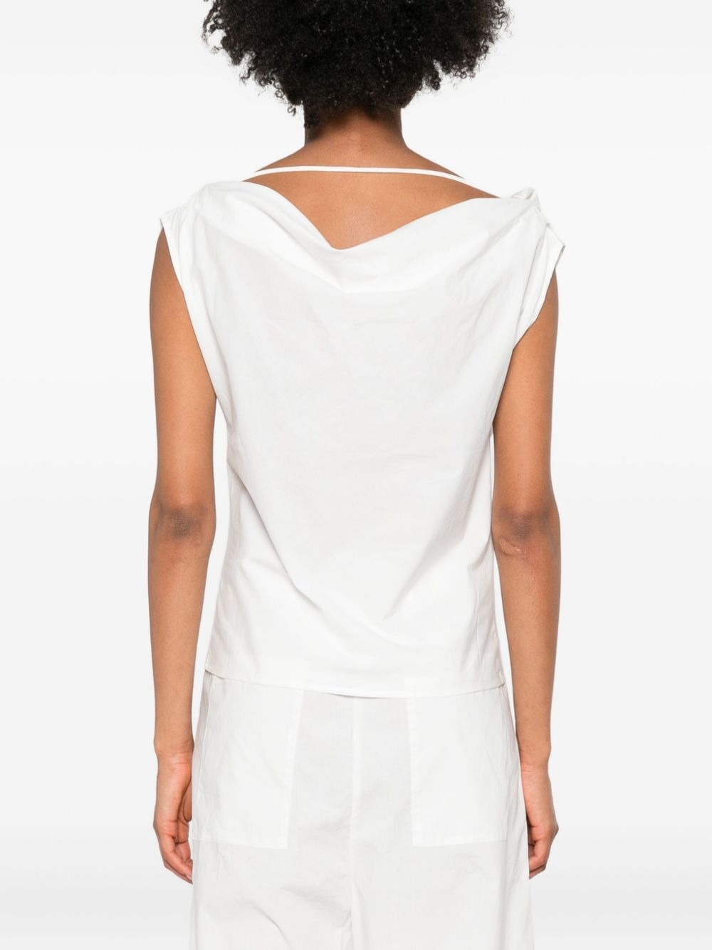Christophe halterneck draped top - 4
