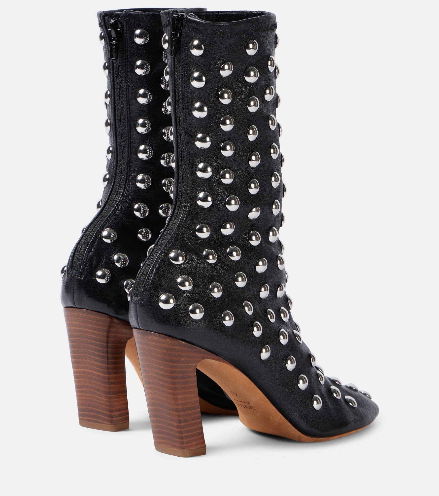 Apollo 85 studded leather ankle boots - 3