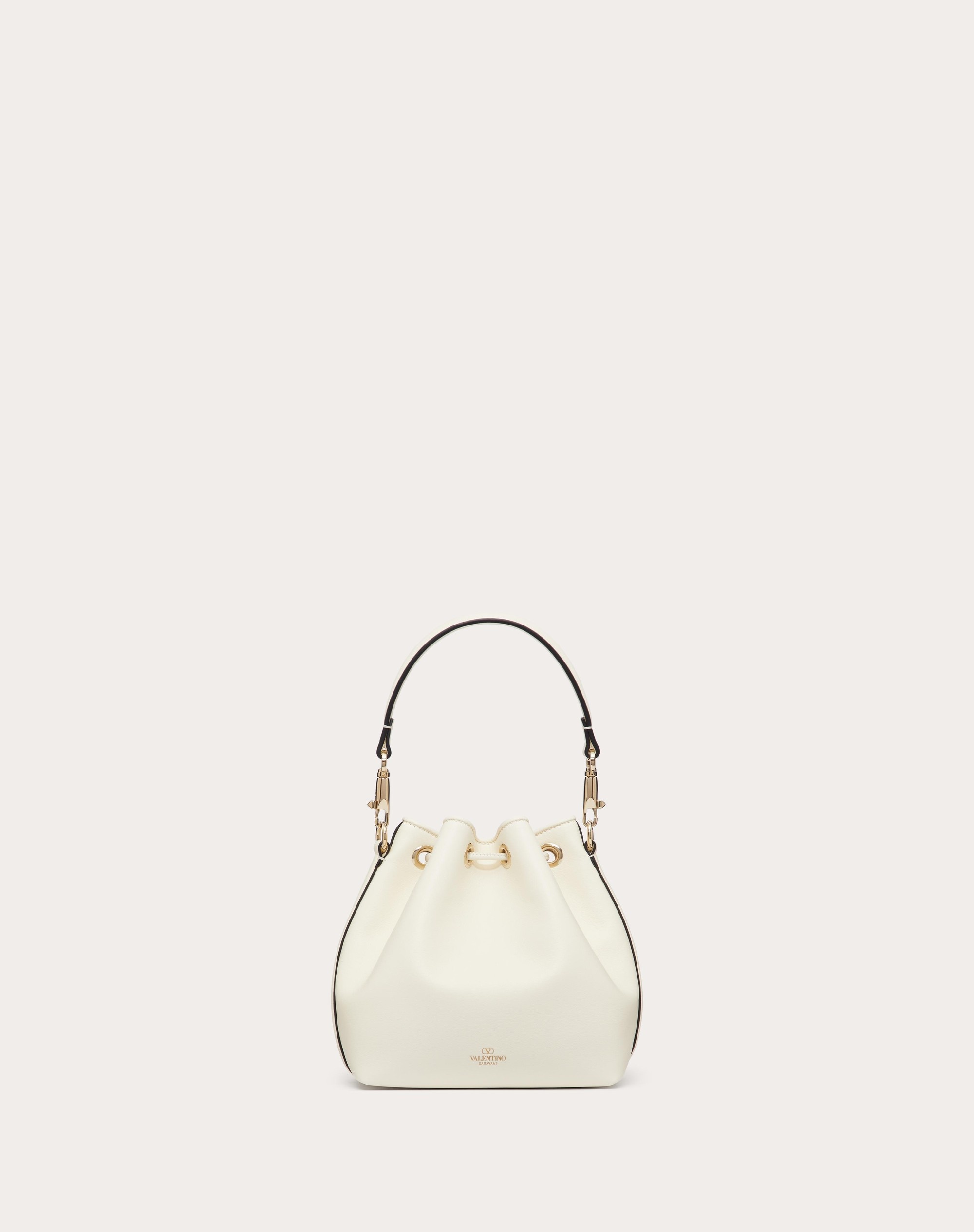 VALENTINO GARAVANI LOCÒ CALFSKIN BUCKET BAG - 4