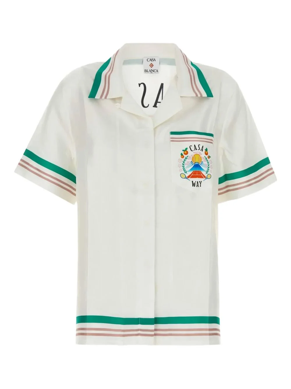 gradient-effect heart-monogram shirt - 1