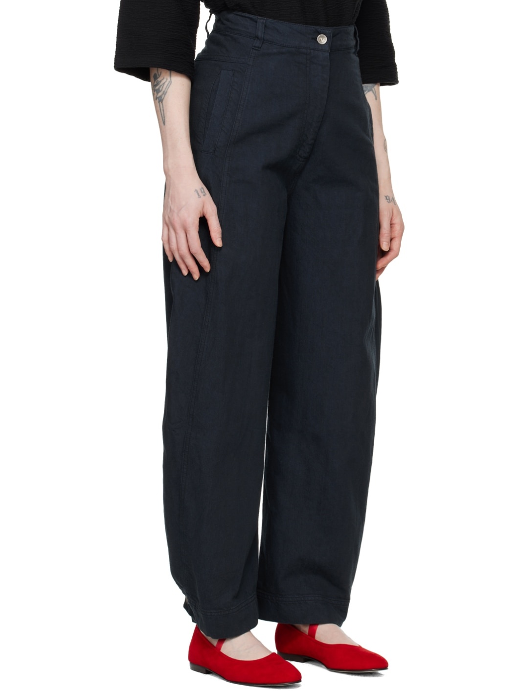 Navy Post Jeans - 2