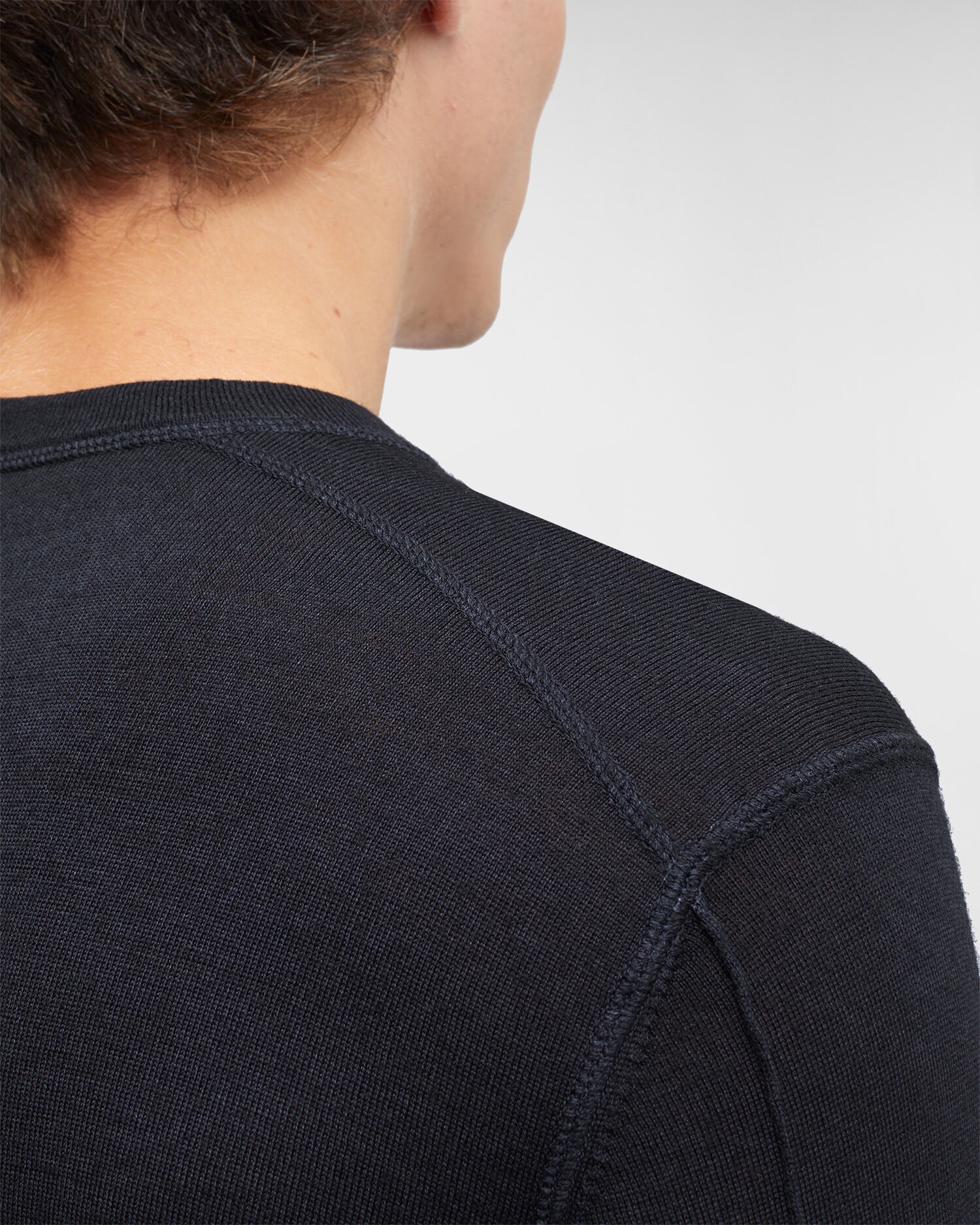 C.P. Company Merino Wool Plain Jumper | REVERSIBLE
