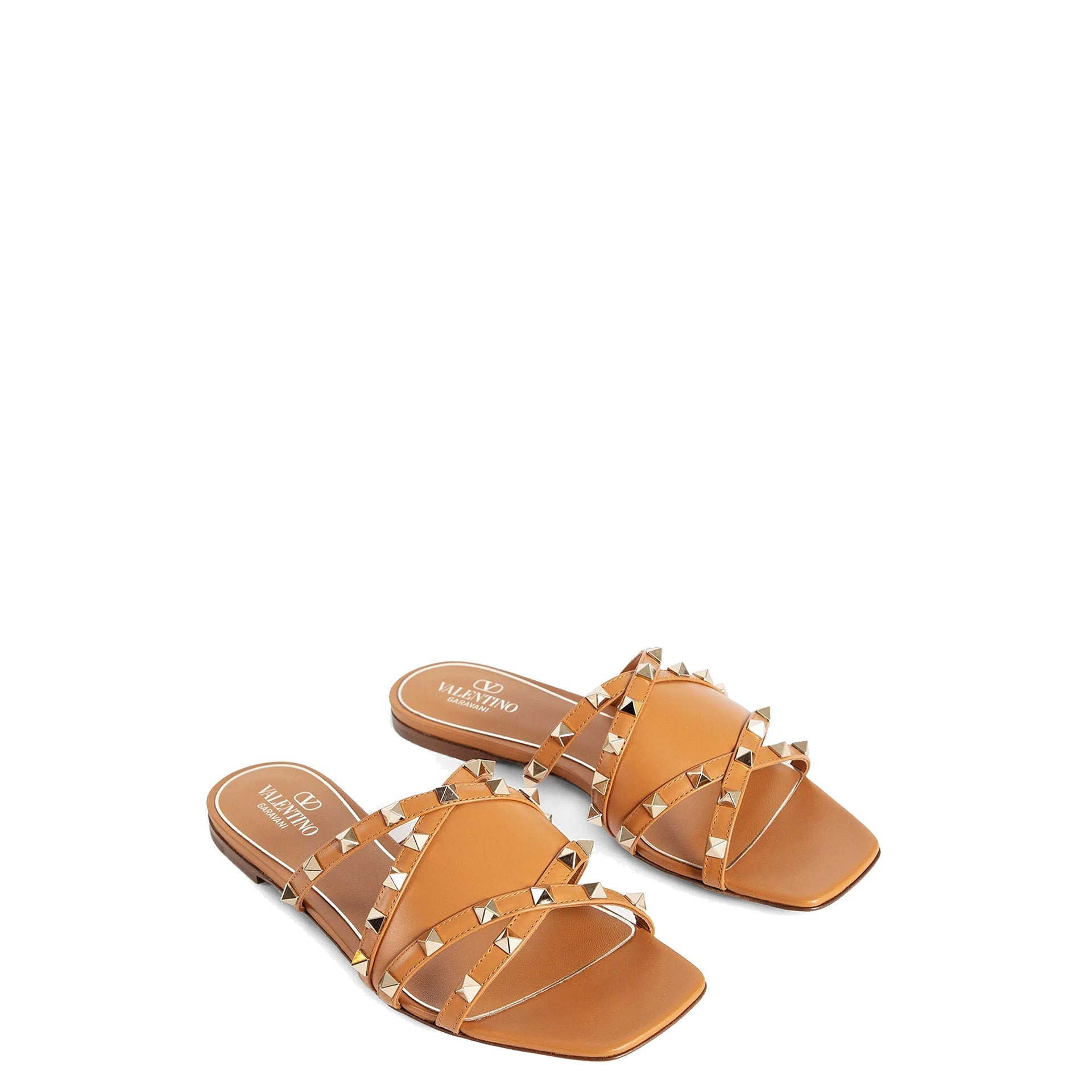 Valentino Garavani Rockstud Leather Flat Sandals Women - 2