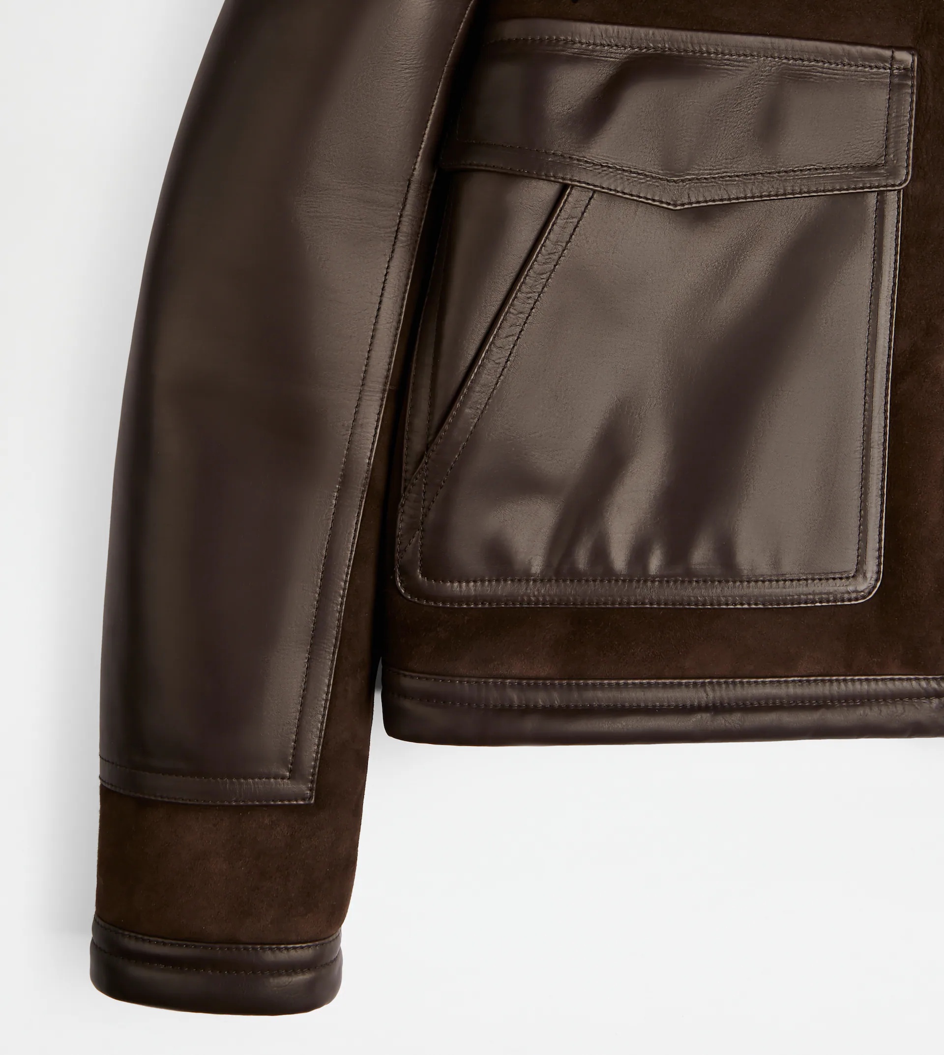 BIKER IN SHEEPSKIN - BROWN - 3