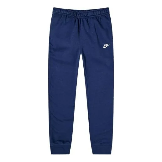Nike Club Sweat Fleece Casual Sports Long Pants Navy Blue BV2671-410 - 1